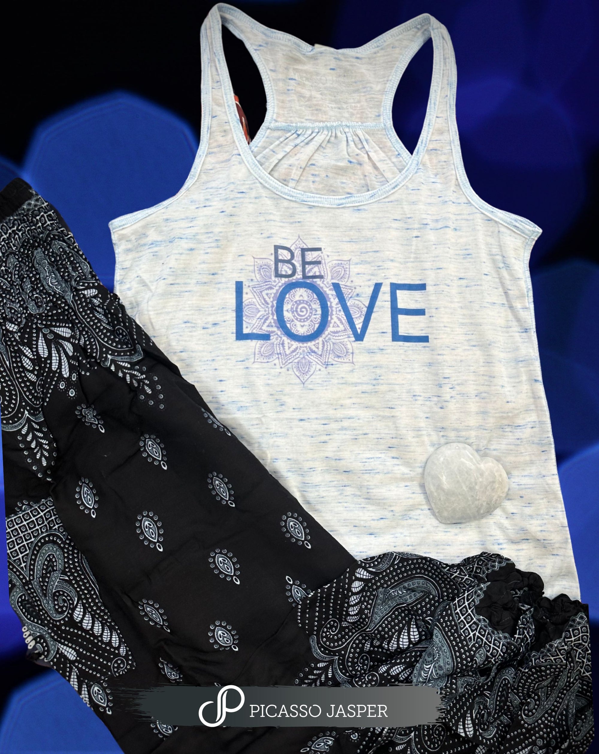 Last One! Color BE LOVE, Flowy Racerback Tank