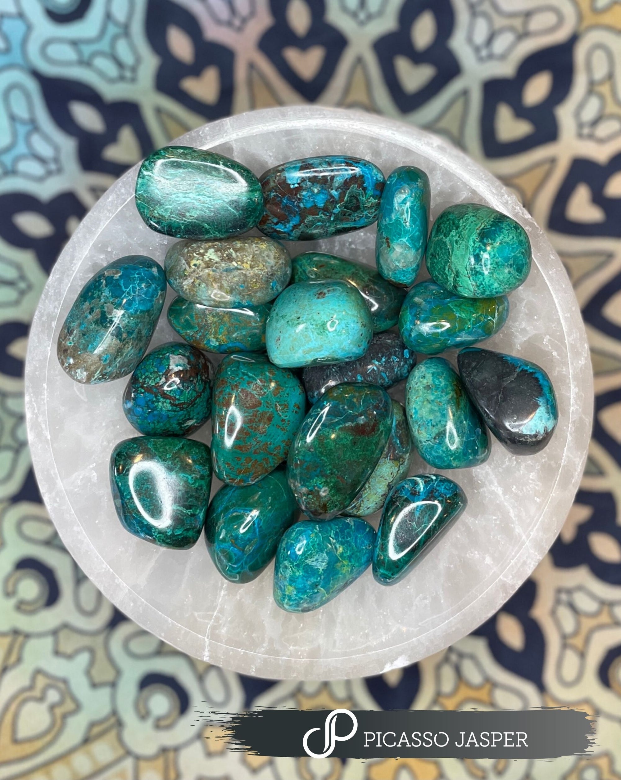 Chrysocolla, Tumbled Stone - Love, Balance, Communication, Wisdom