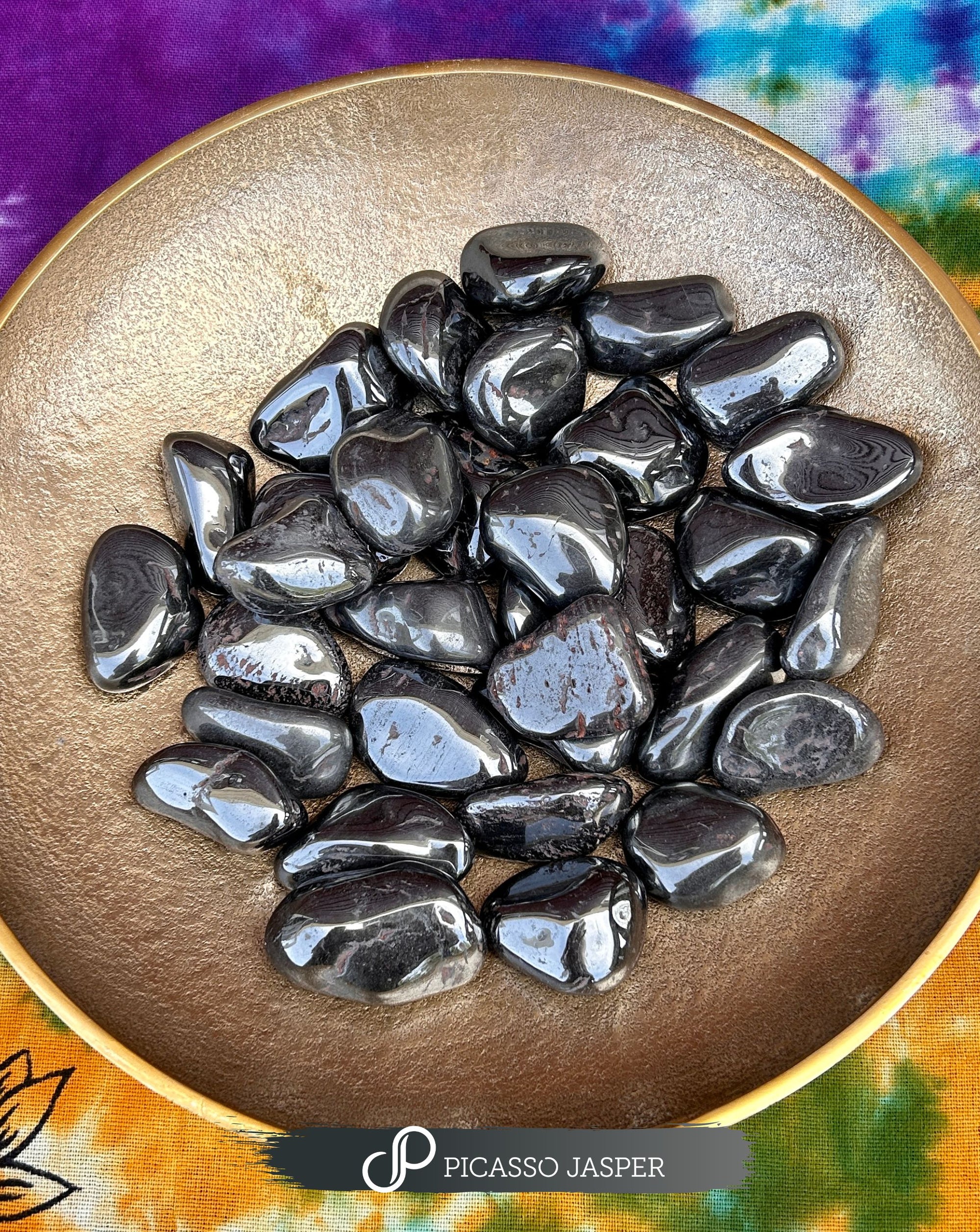 Hematite, Tumbled Stone - Stability, Protection, Power & Grounding