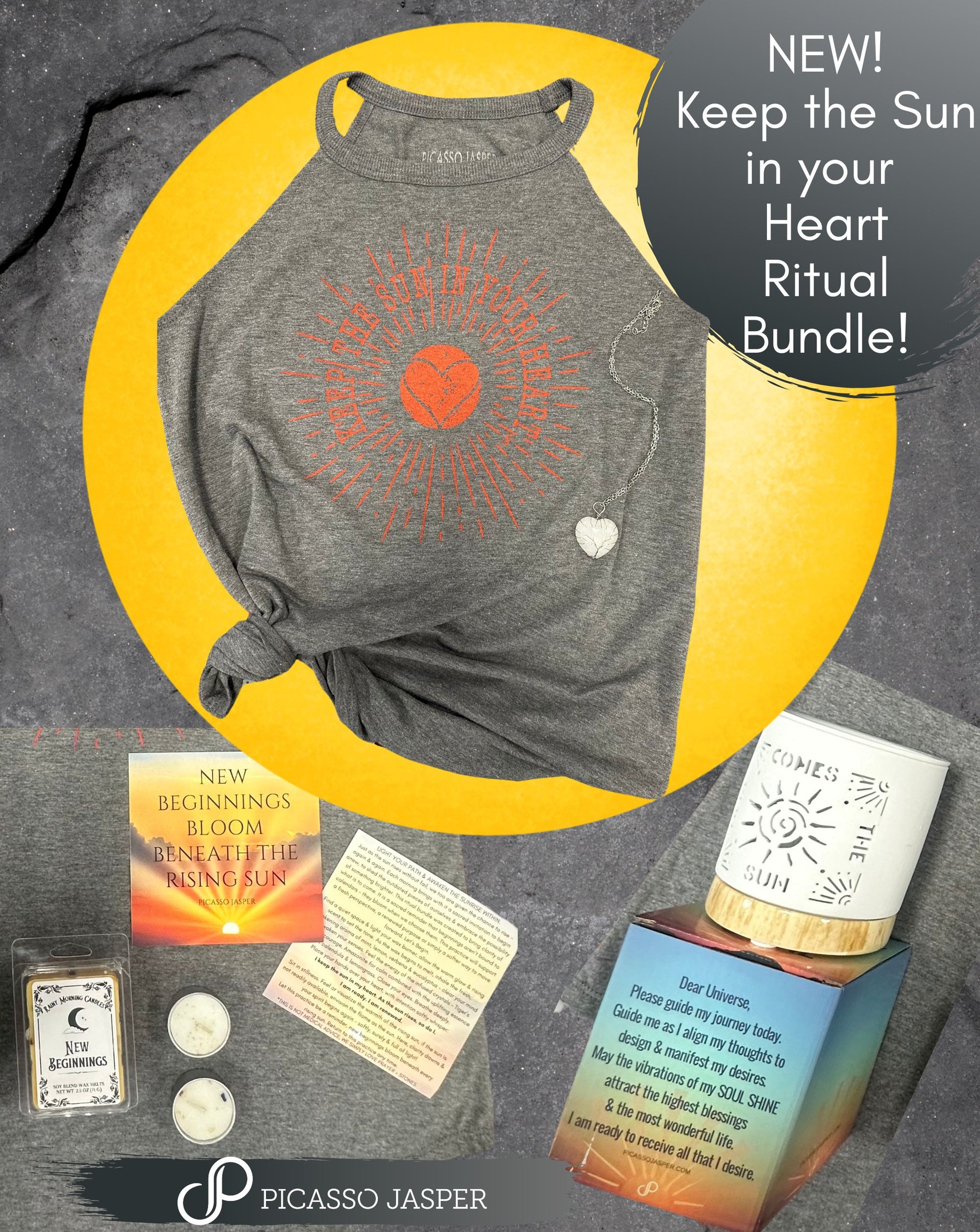 Keep the Sun in Your HEART, New Beginnings! - SAGED & STONED Ritual Bundle