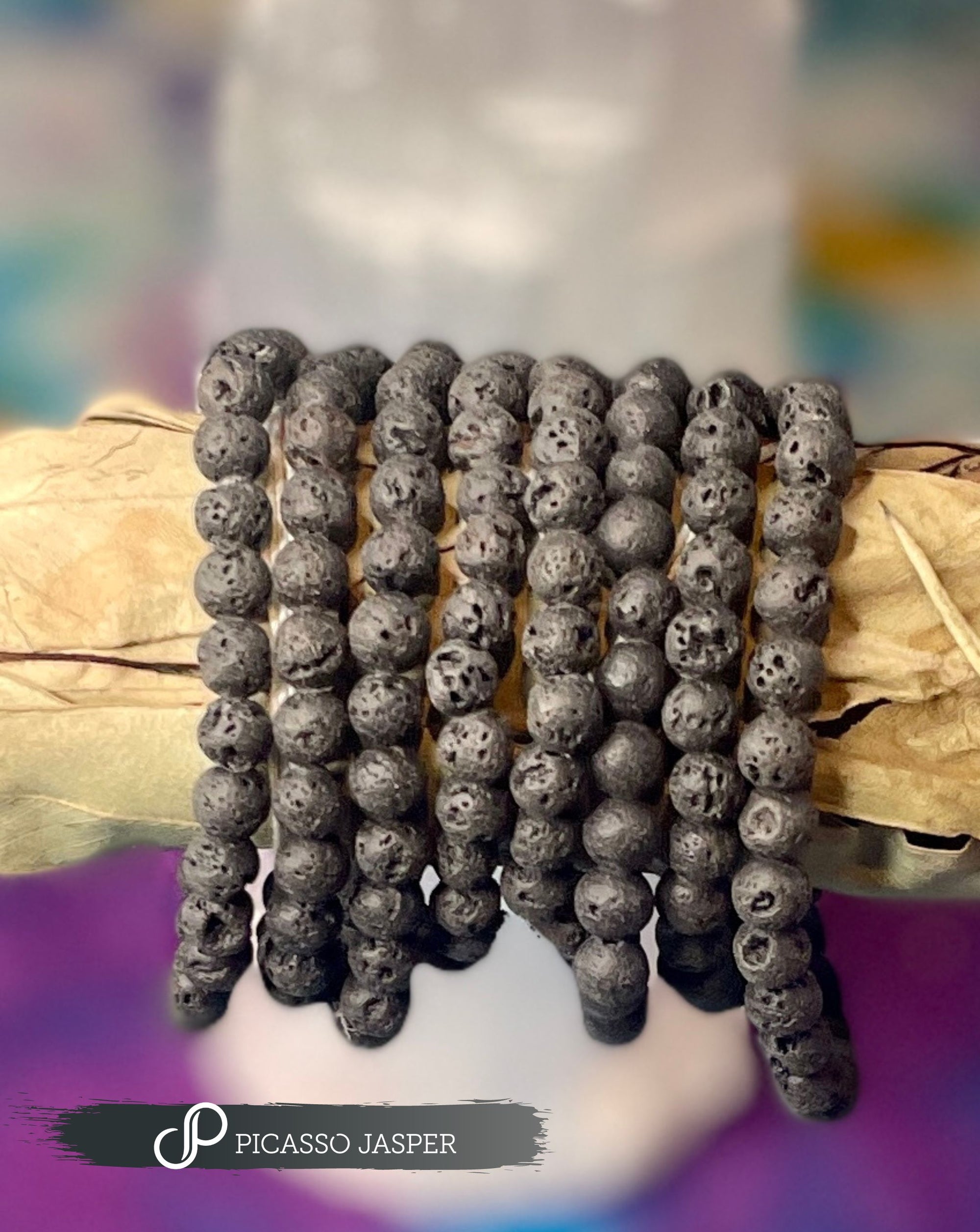 Lava Bracelet, AKA: Oil Diffuser: Grounding + Security