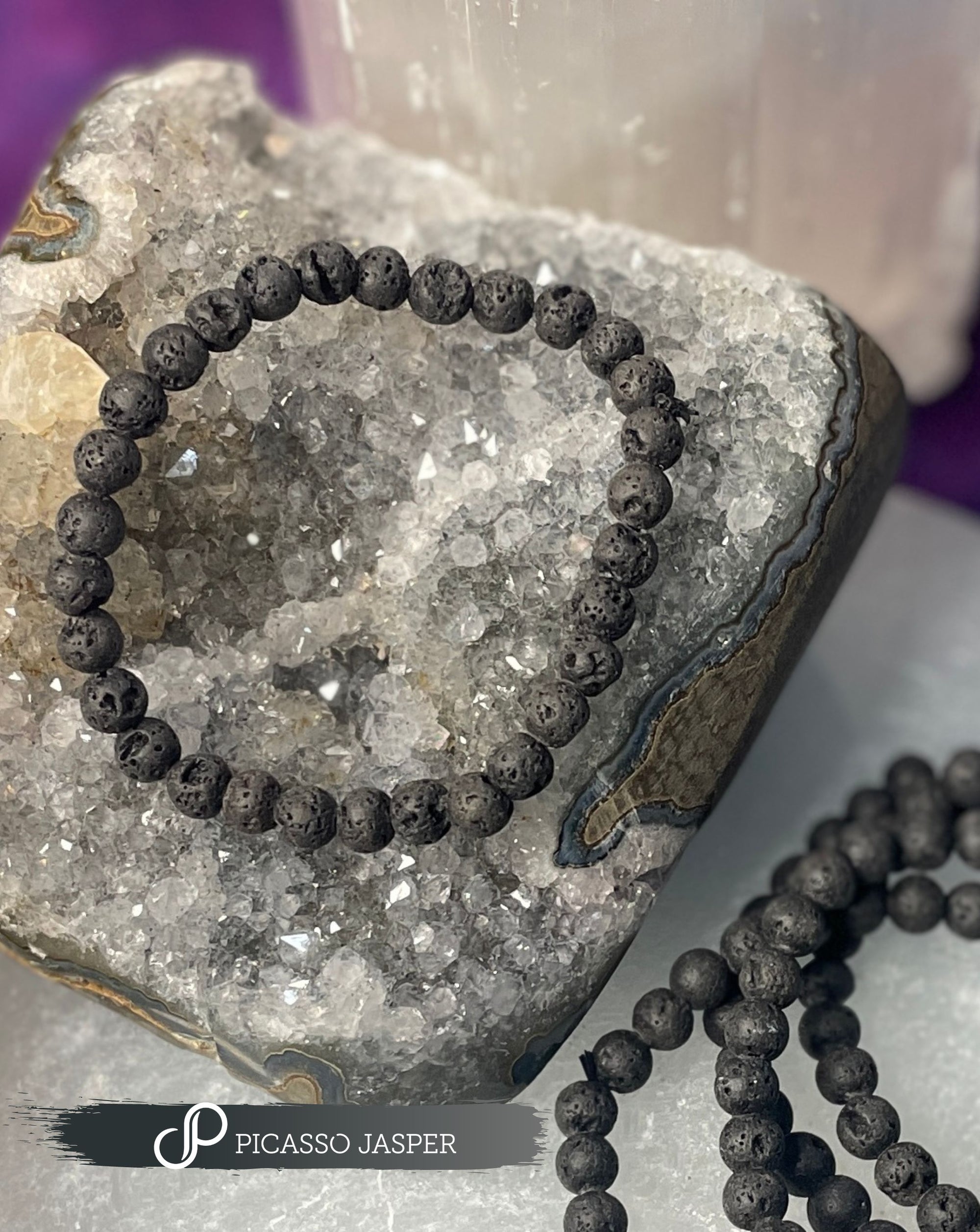 Lava Bracelet, AKA: Oil Diffuser: Grounding + Security