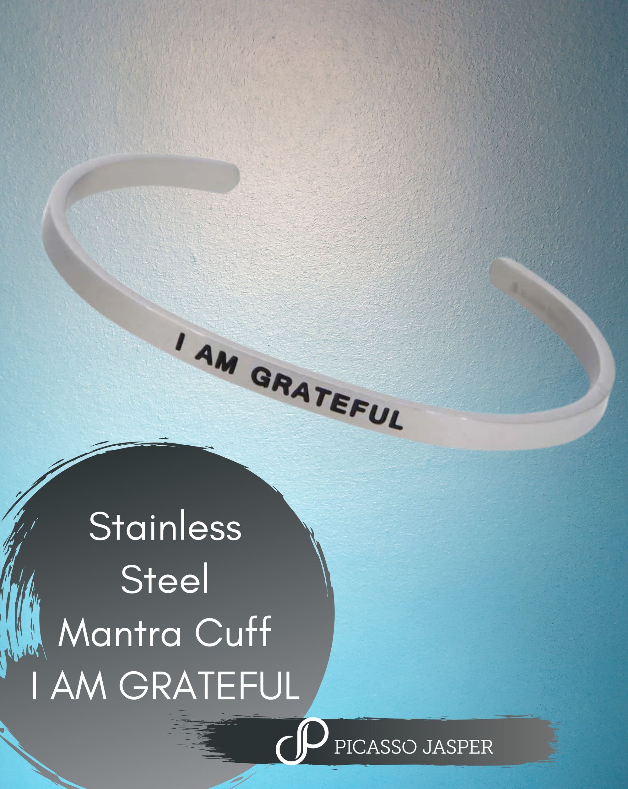 Stainless Steel: Mantra Cuff Bracelets