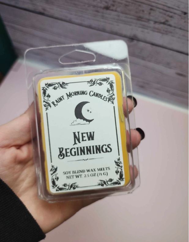 New Beginnings Wax Melts with Crystals!