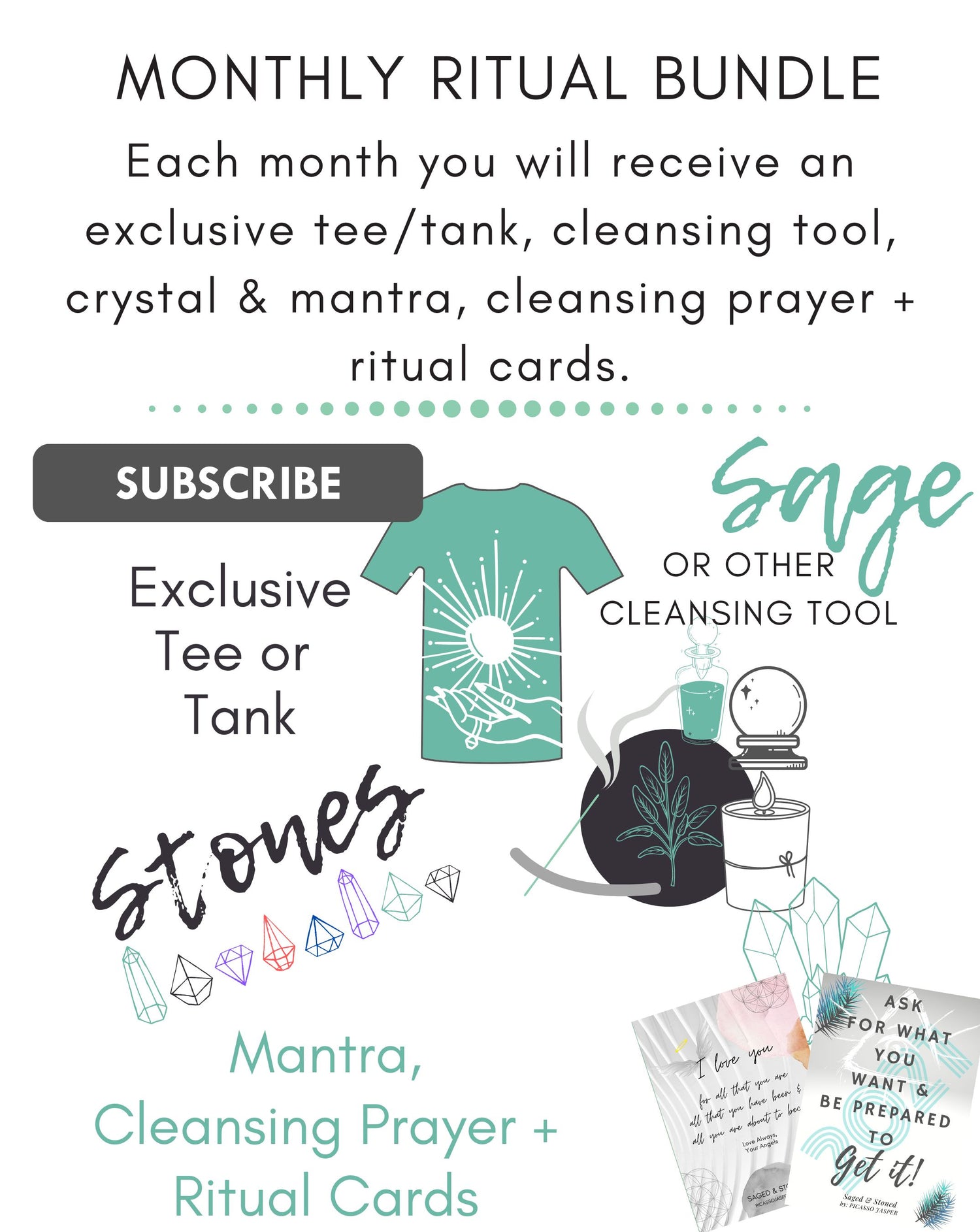 SAGED & STONED Monthly Ritual Bundle!