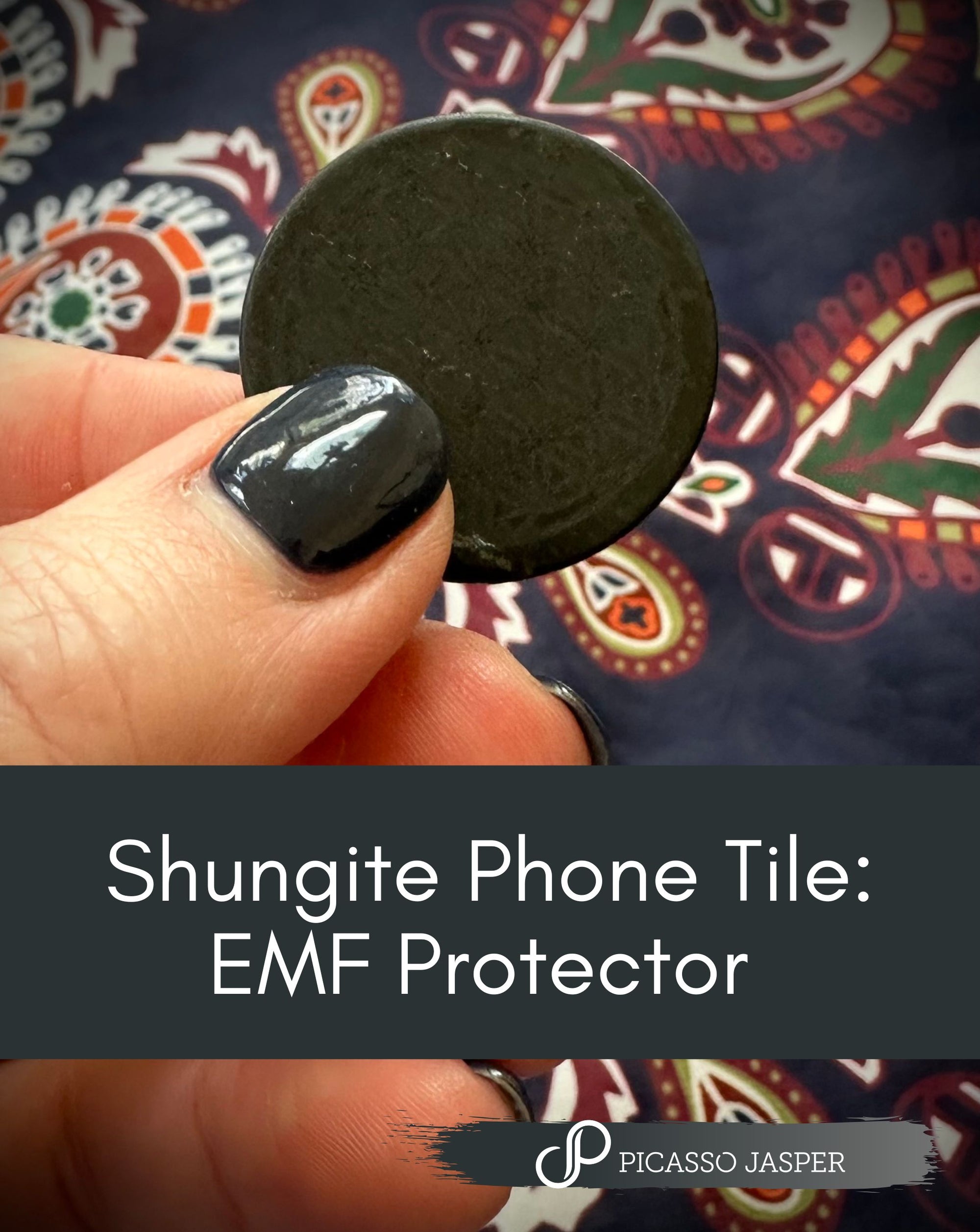 Shungite Phone Tile, EMF Protection
