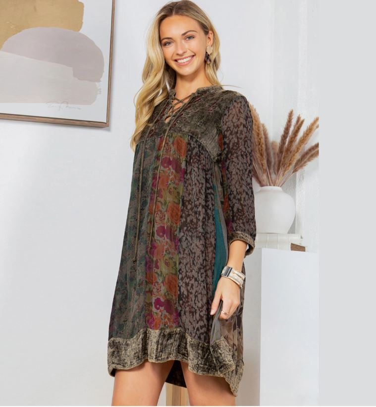 Stonewashed Starlit Babydoll Dress!