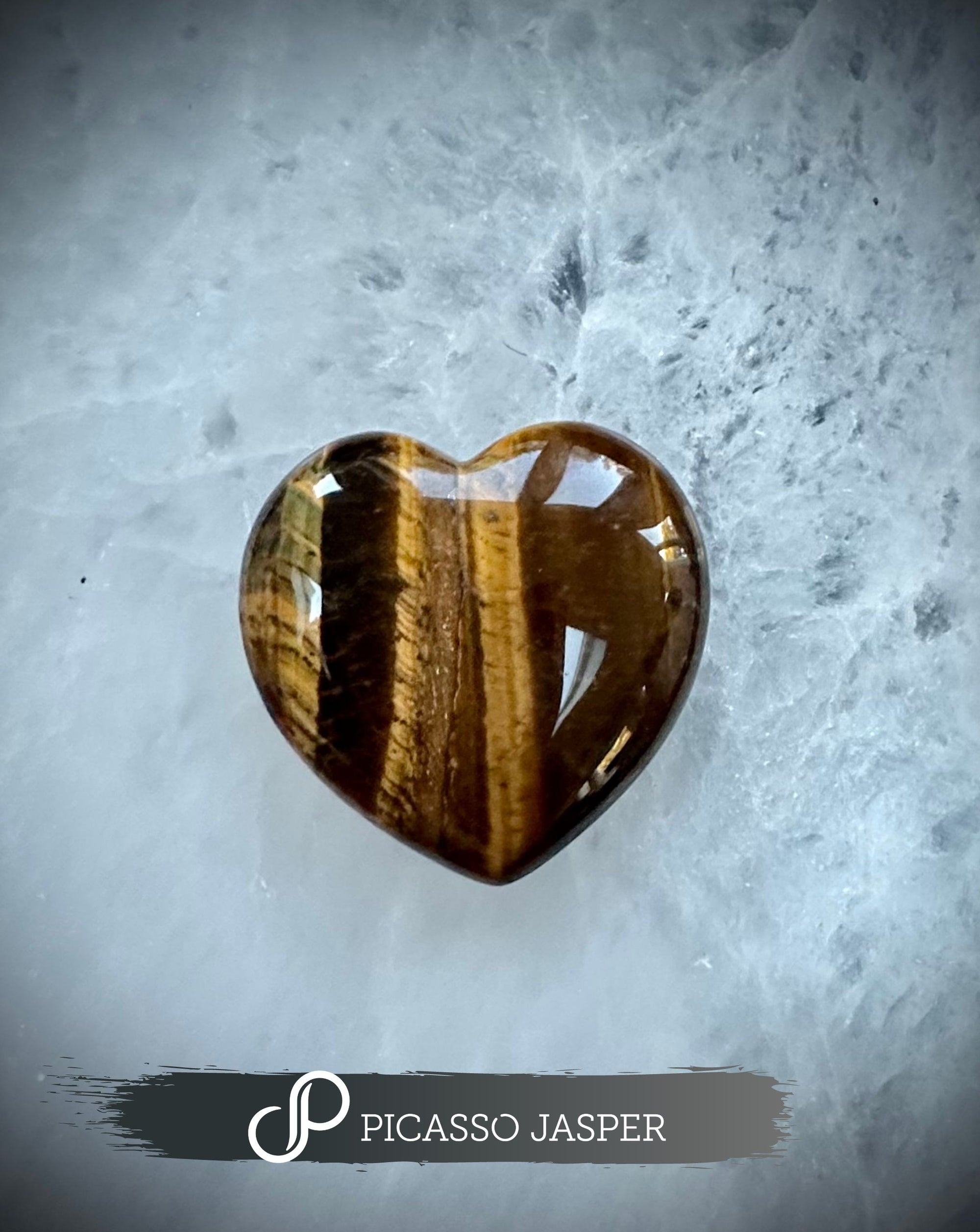 Tiger Eye, Heart Crystal: Courage, Strength + Protection