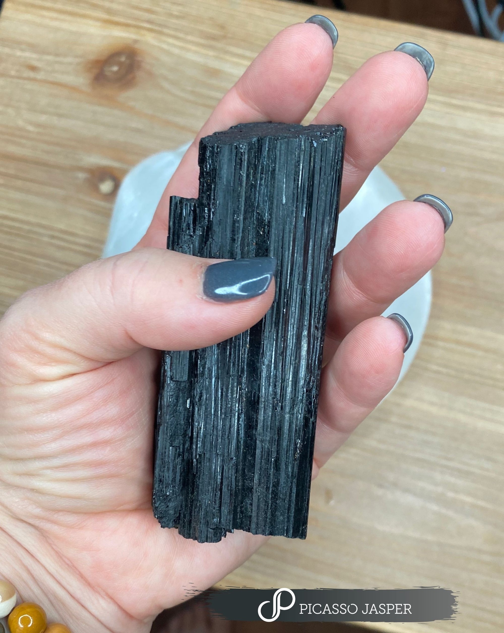 Last Ones! Black Tourmaline Crystal - Grounding, Strength, Protection