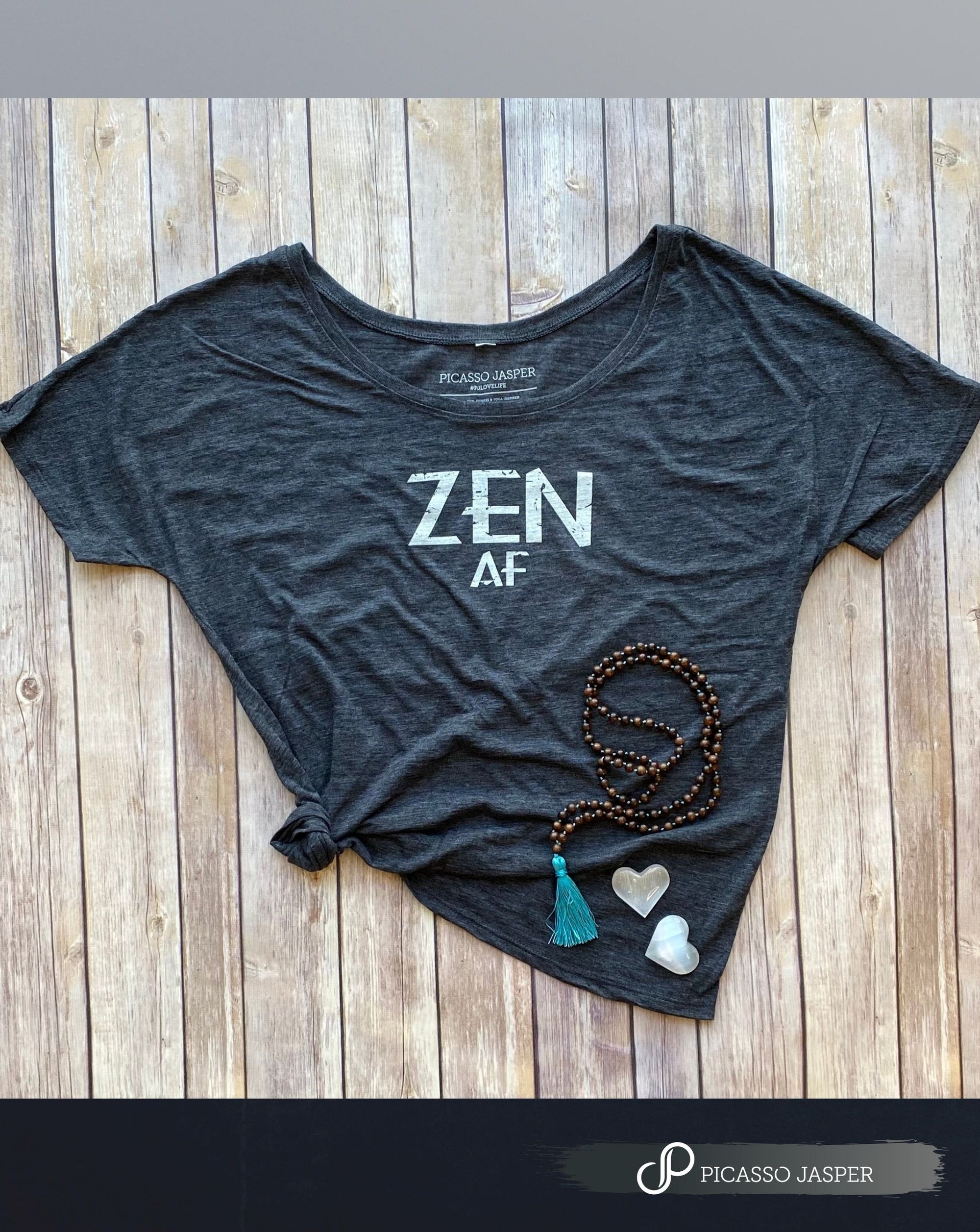 Stone Zen AF, Scoop Neck Tee