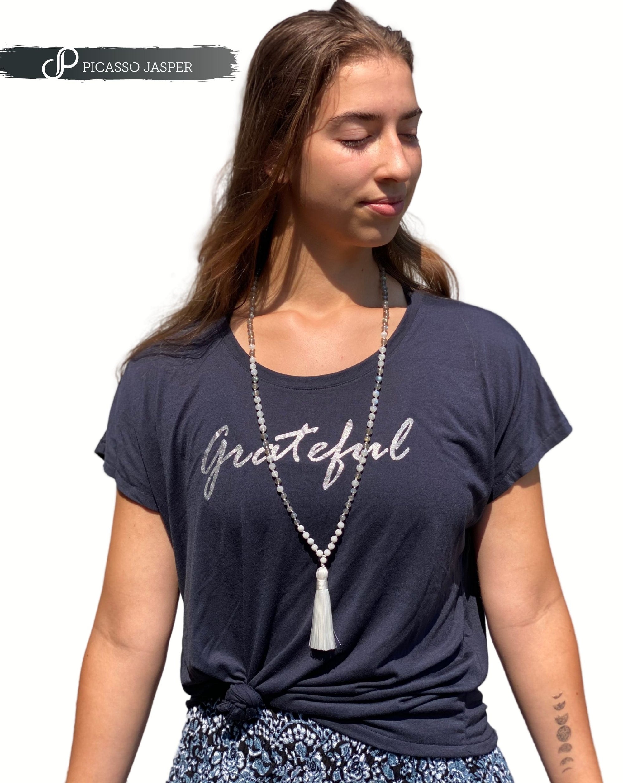 Last Ones! Grateful, Navy Tee
