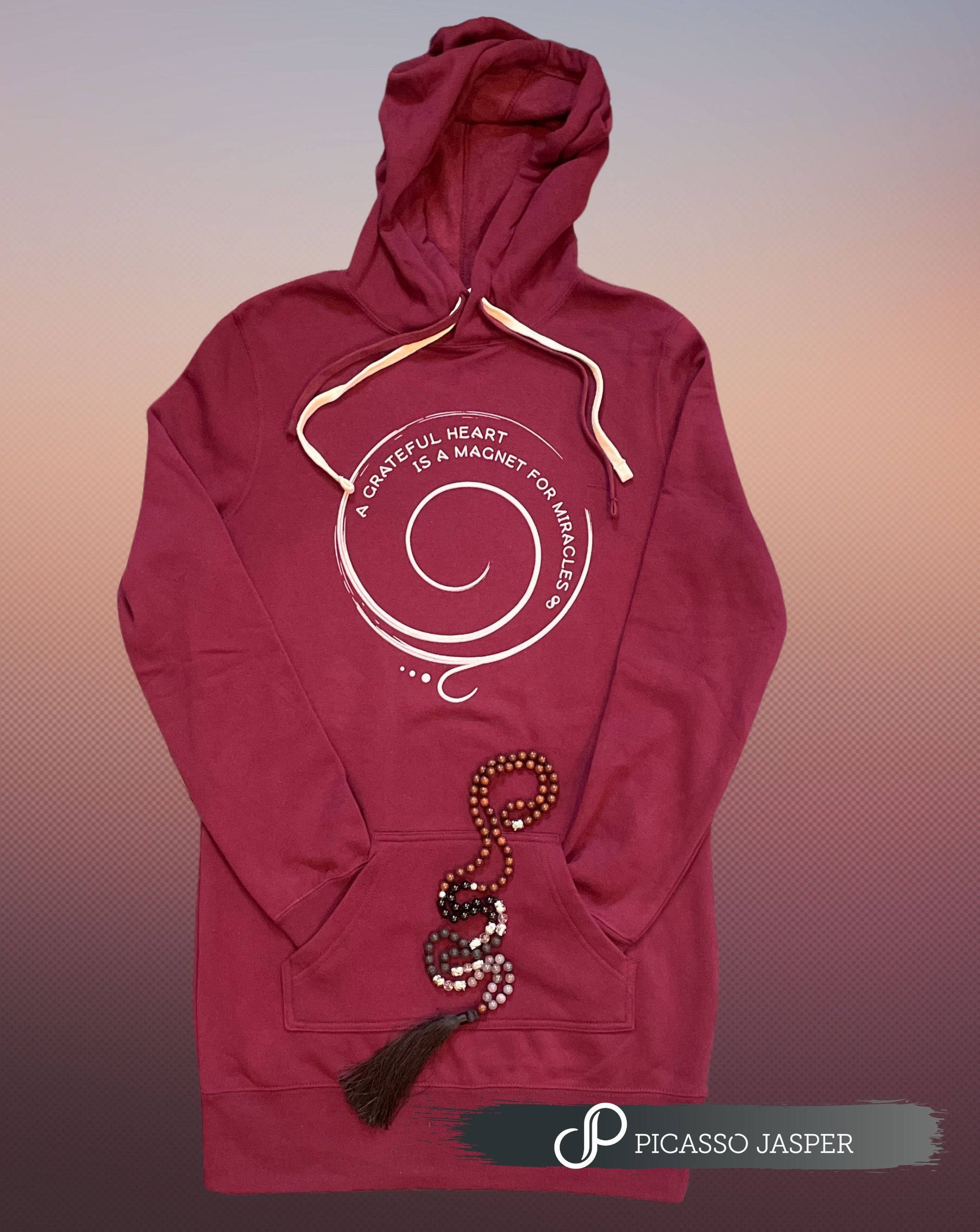 Last few! Universal Symbol for Gratitude, Sweatshirt Dress