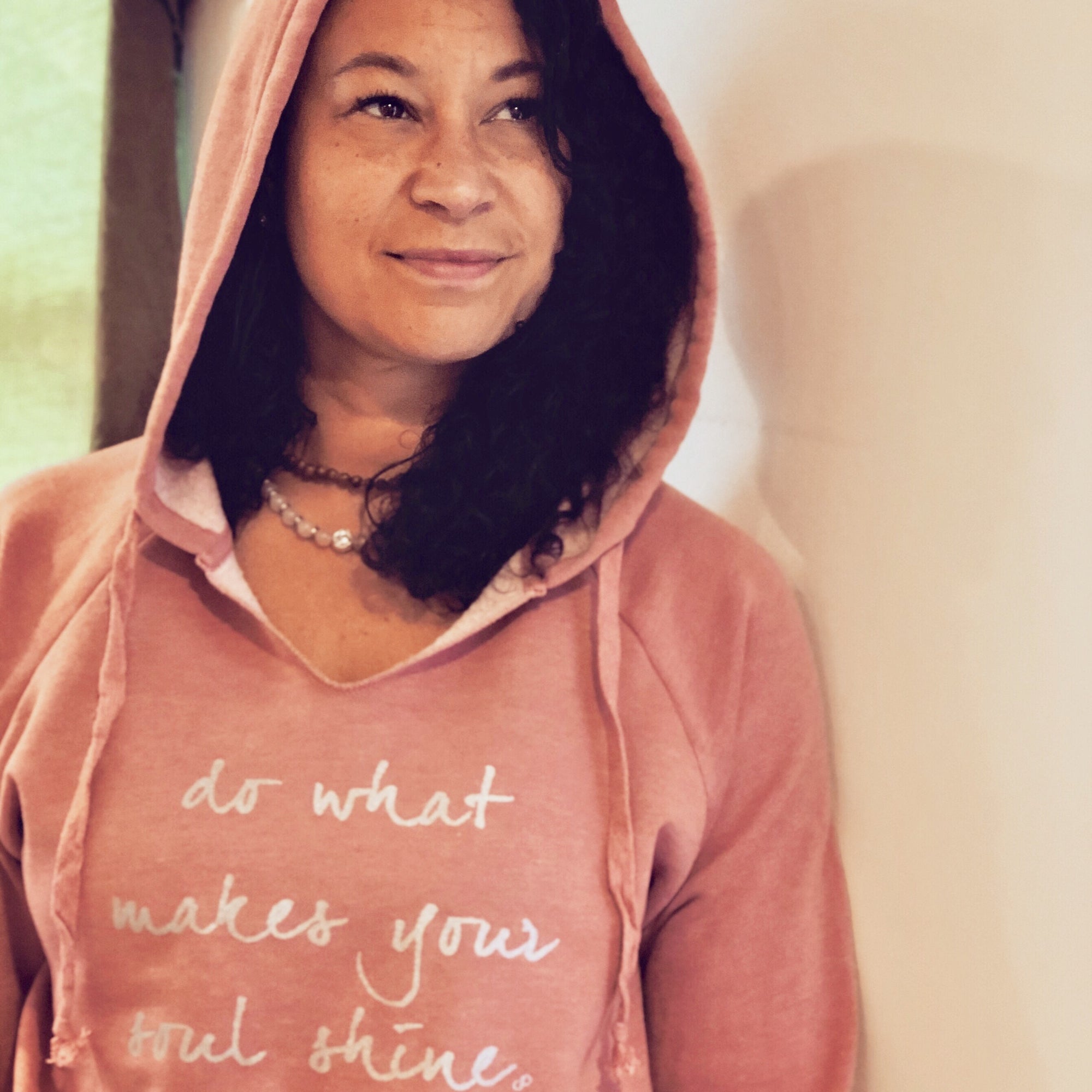 Last Few! Do What Makes Your Soul Shine, V-notch Hoodie Fleece