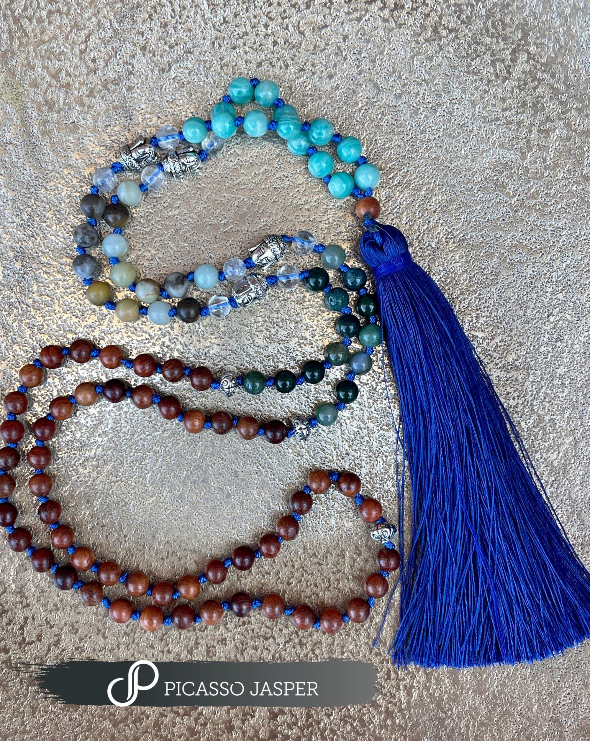 Abundance, Good Fortune & Blessings Mala + Bonus Prayer Pouch