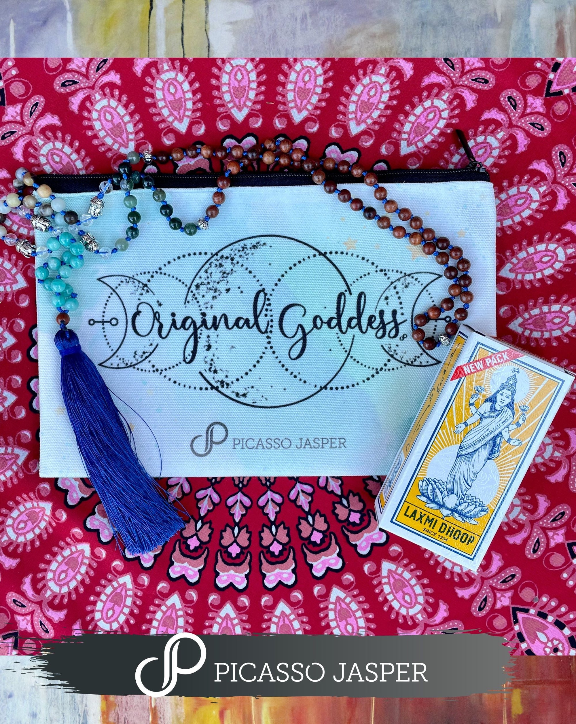 Abundance, Good Fortune & Blessings Mala + Bonus Prayer Pouch
