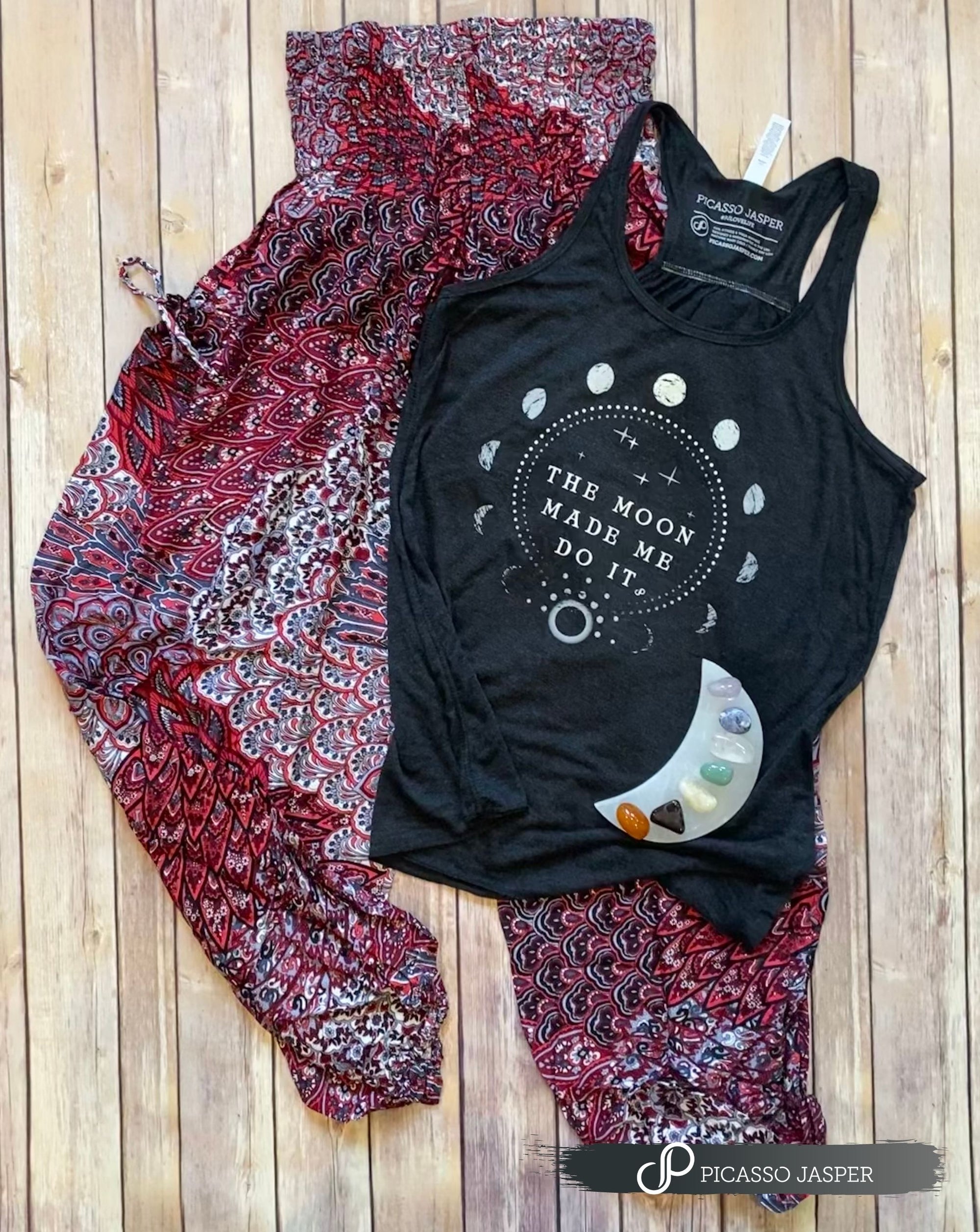 The Moon Made Me Do It, Gray Tank & Two Pocket Magic Pant, Bundle!