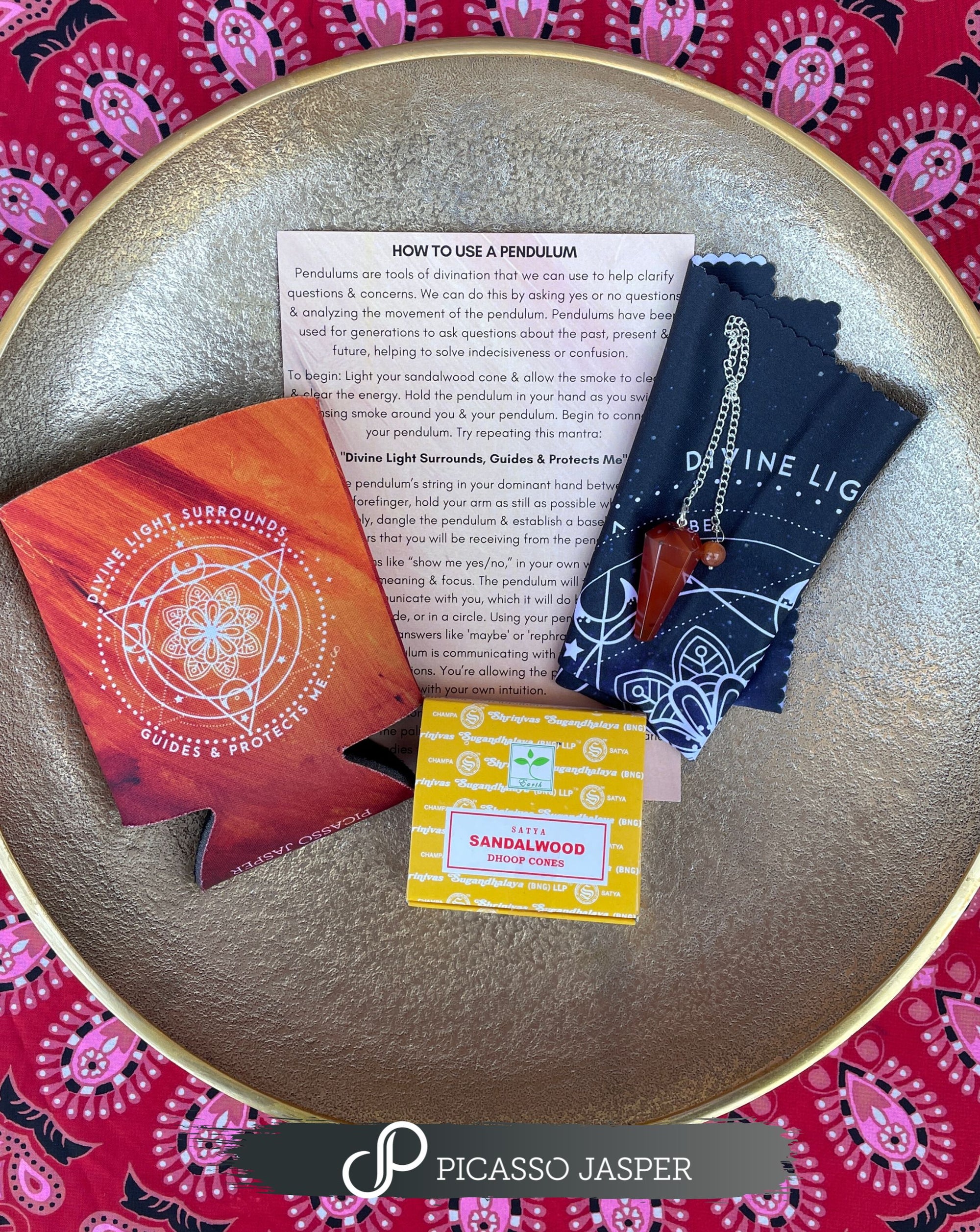 Carnelian Pendulum + Board & More, Bundle