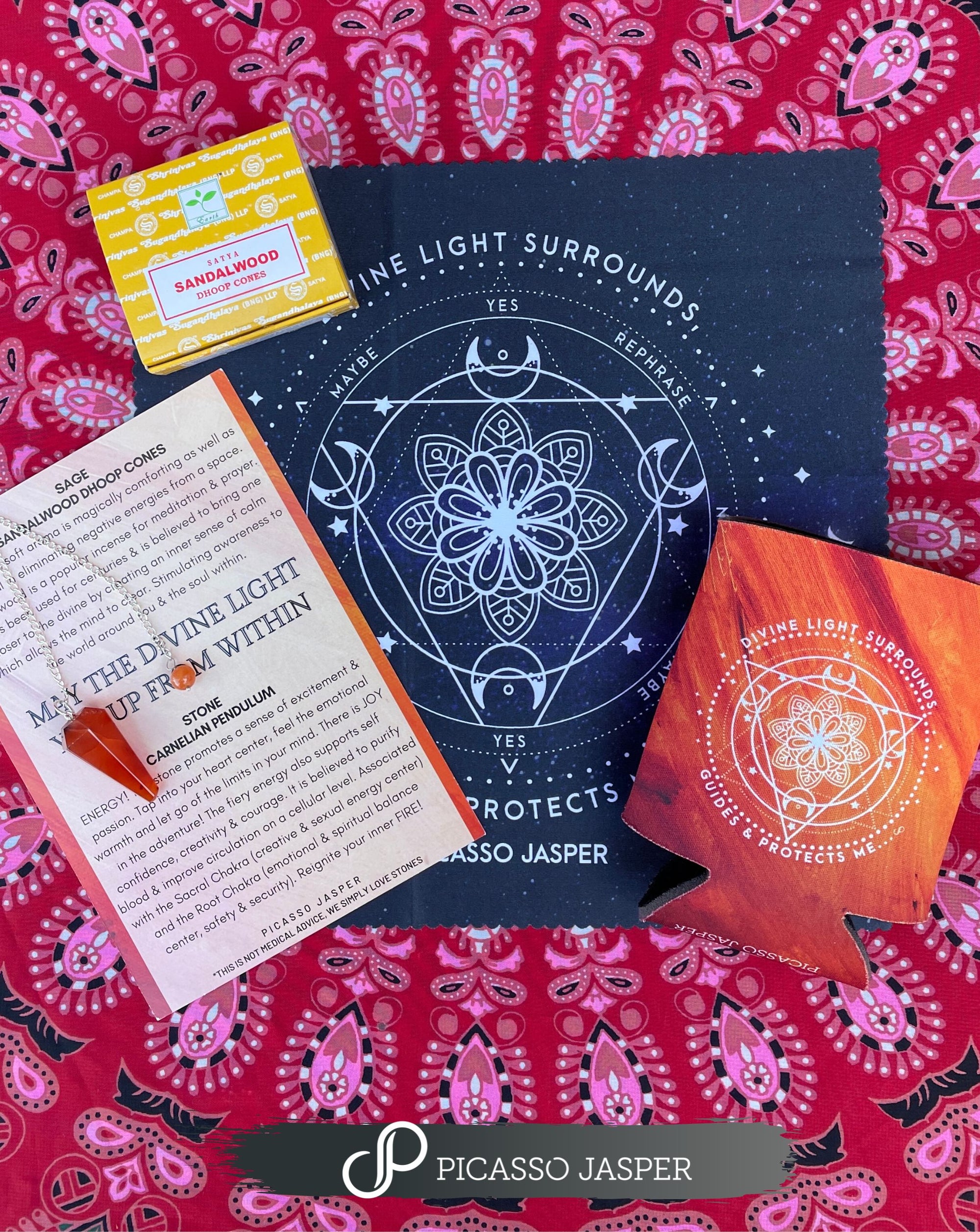 Carnelian Pendulum + Board & More, Bundle