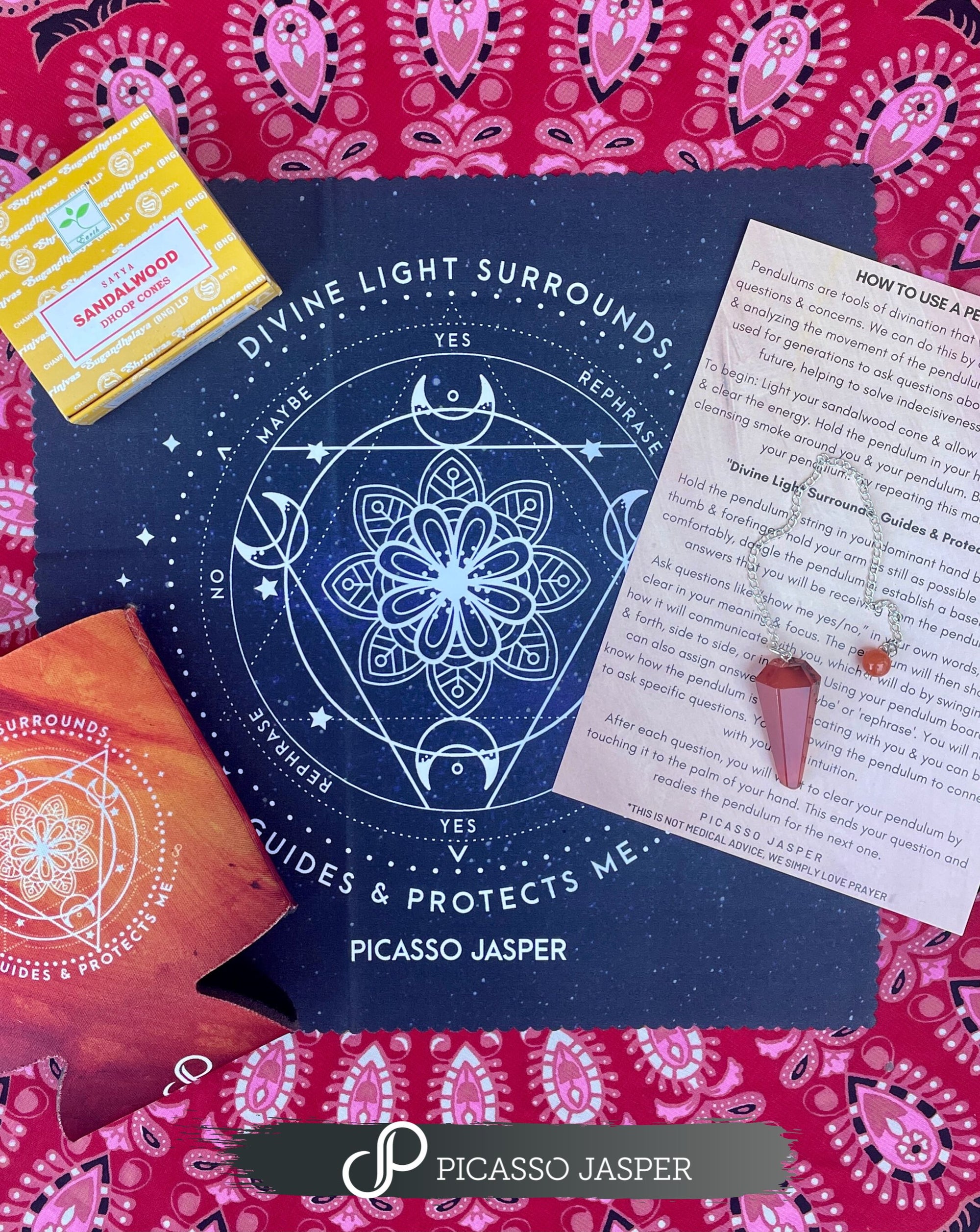 Carnelian Pendulum + Board & More, Bundle