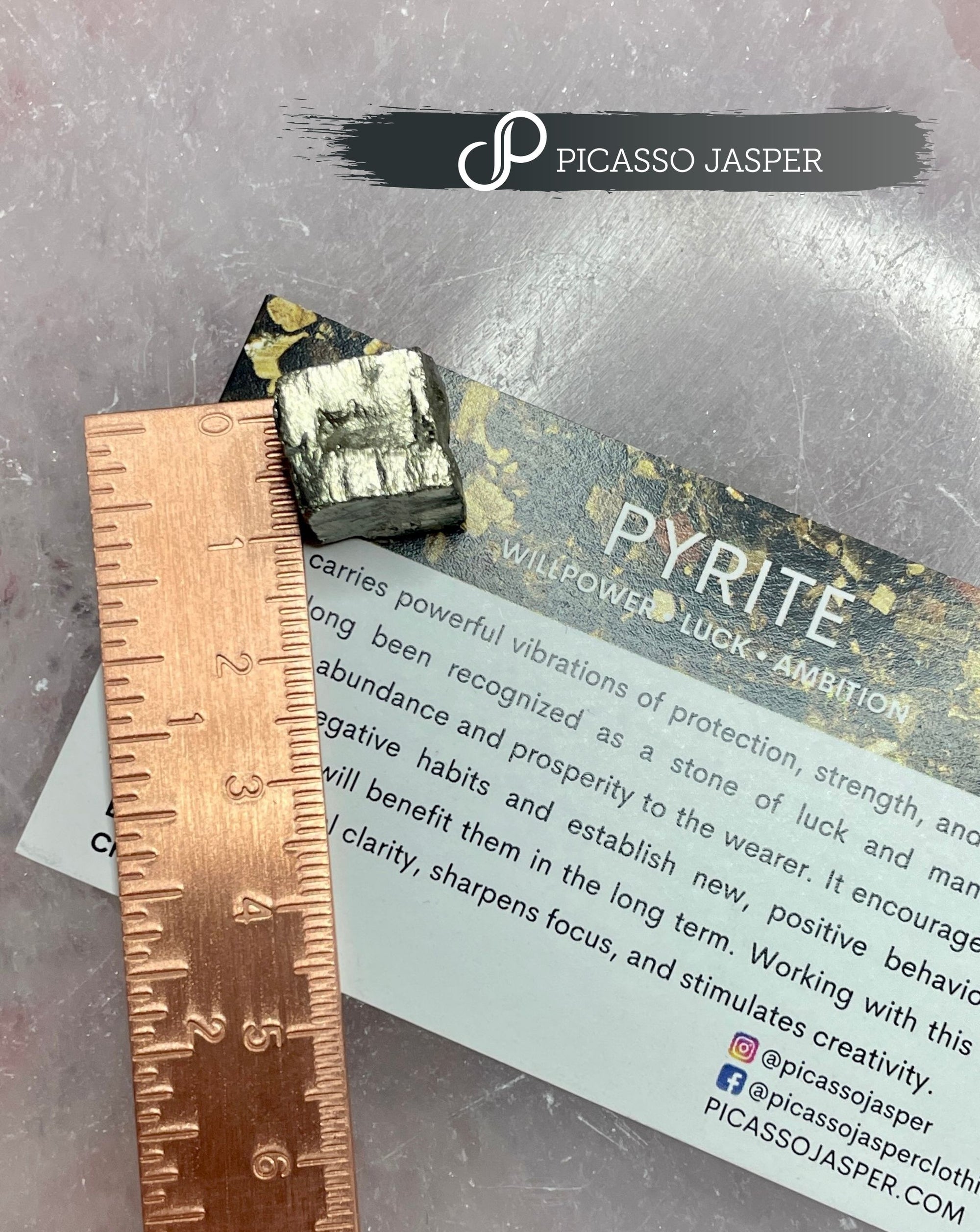 Mini Pyrite Cube, Attract Abundance + Luck + Money