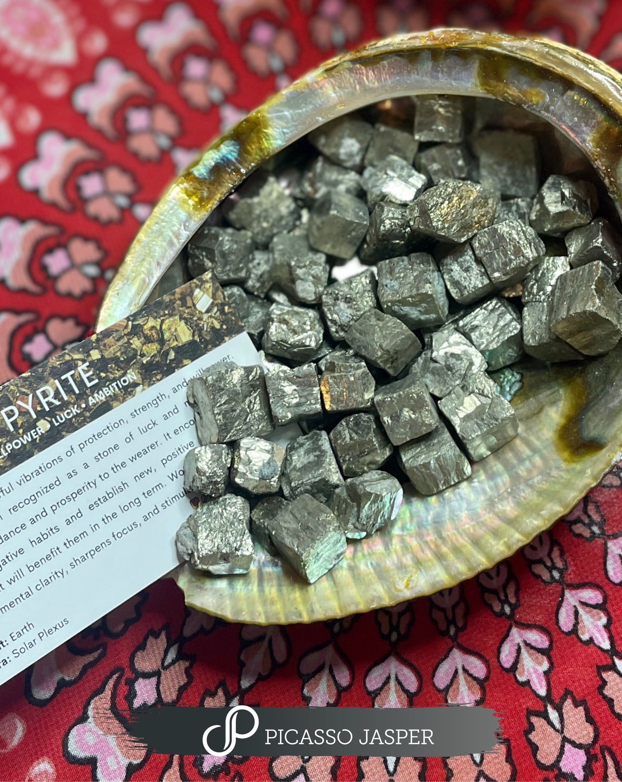 Mini Pyrite Cube, Attract Abundance + Luck + Money