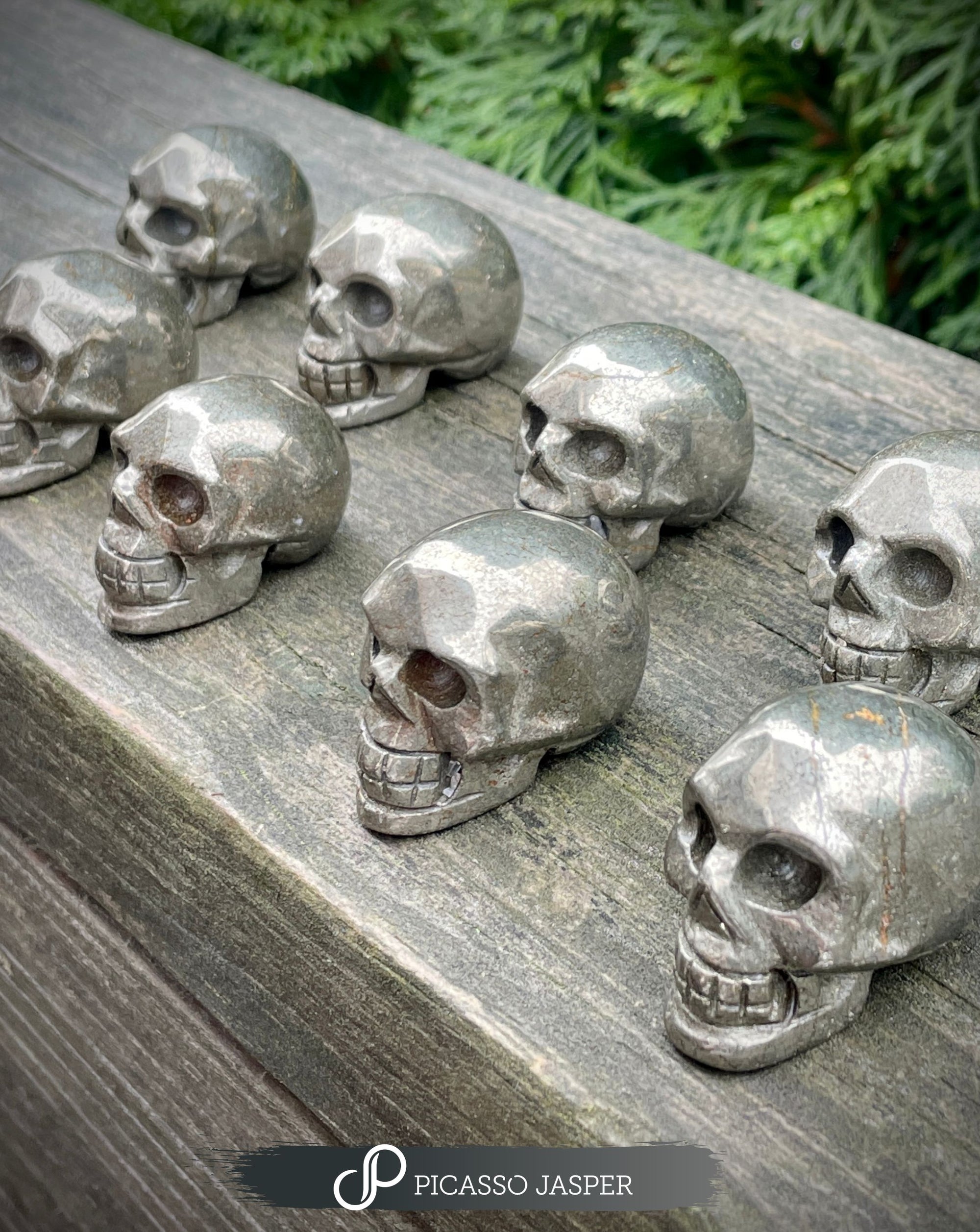 Pyrite Skull, Attract Abundance + Luck + Money