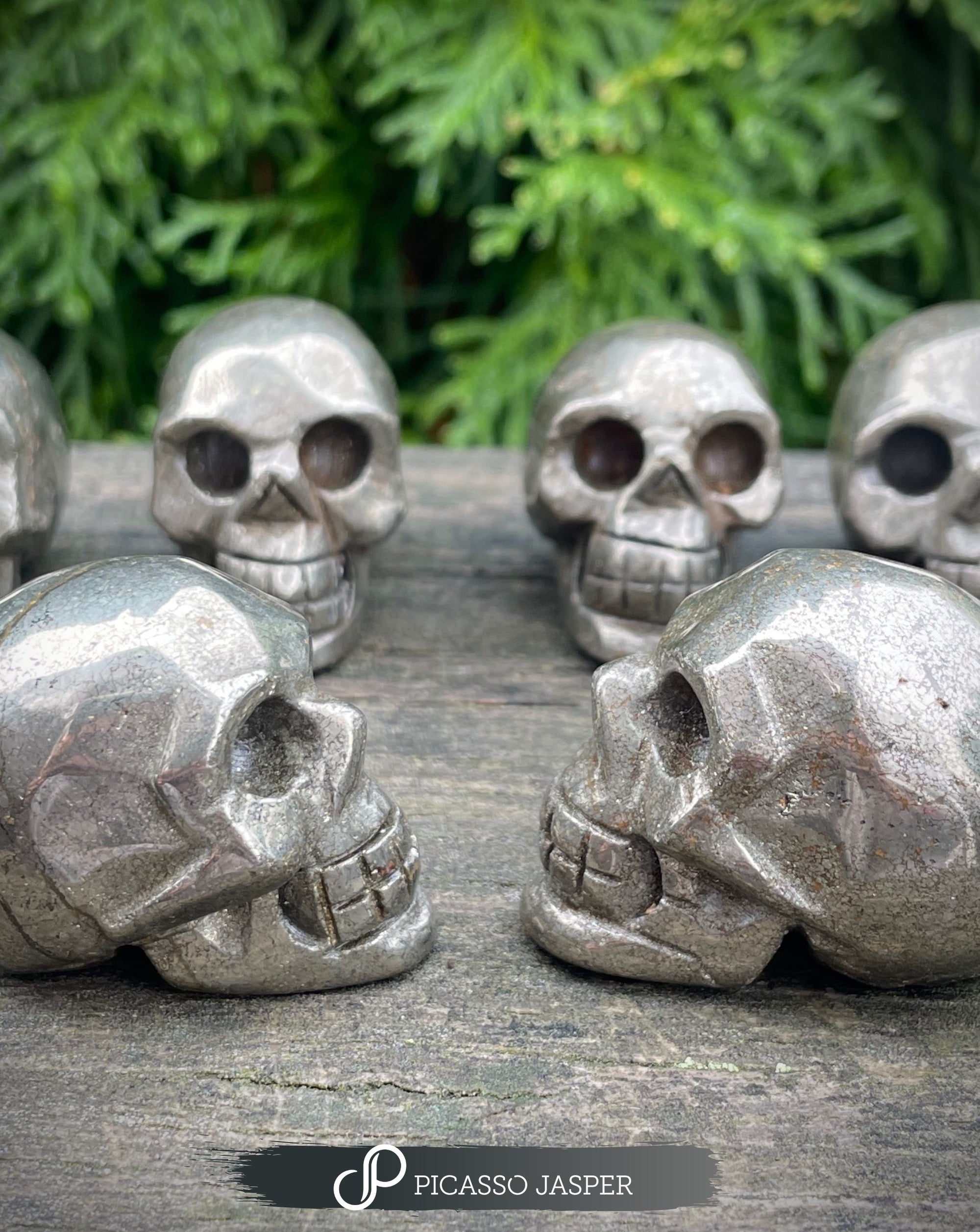 Pyrite Skull, Attract Abundance + Luck + Money