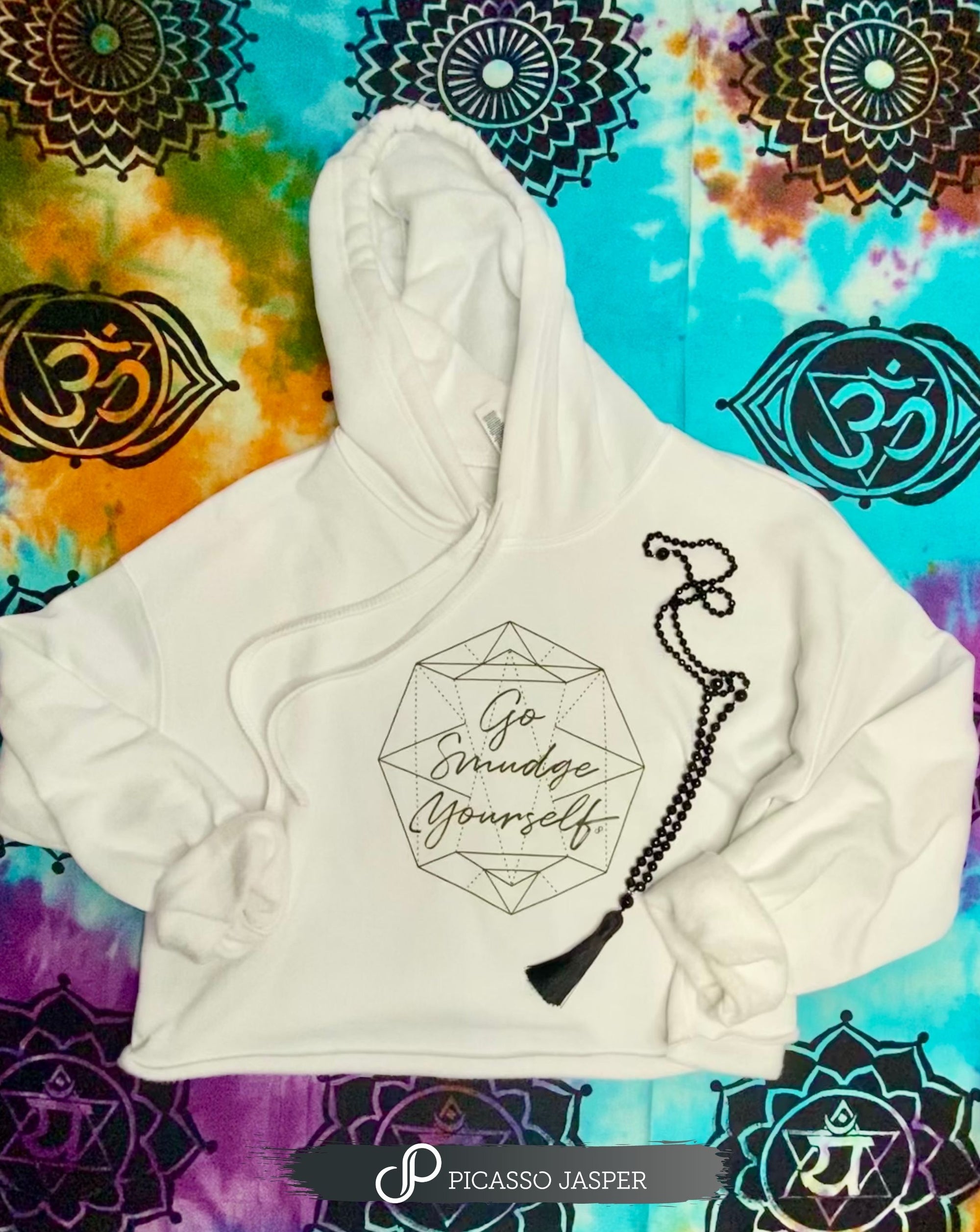 Last One! Go SMUDGE YOURSELF, Crop Hoodie