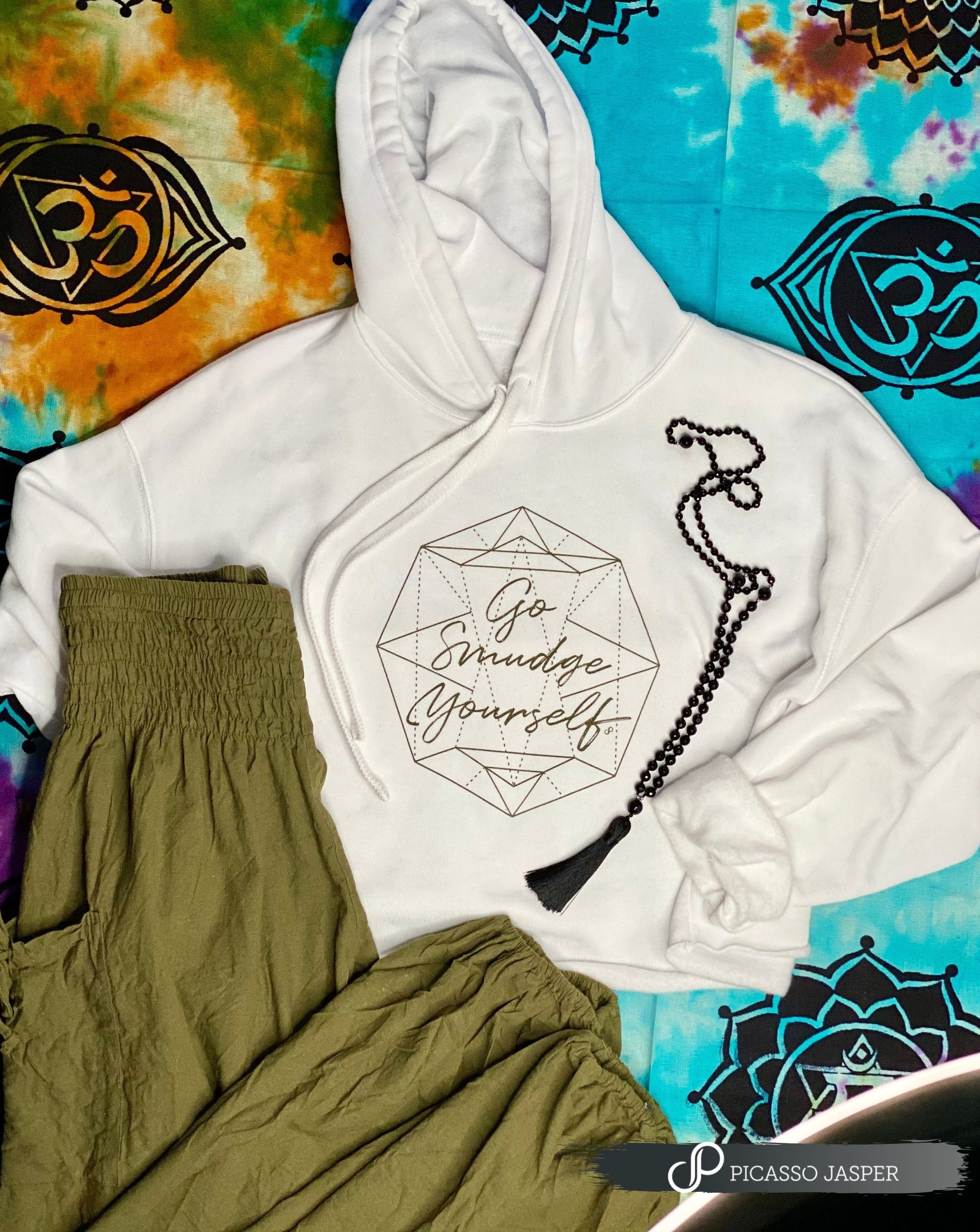 Last One! Go SMUDGE YOURSELF, Crop Hoodie