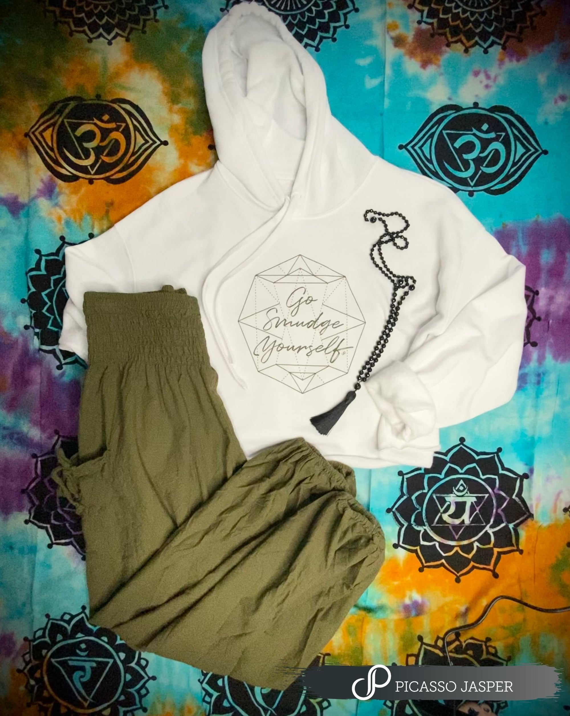 Last One! Go SMUDGE YOURSELF, Crop Hoodie