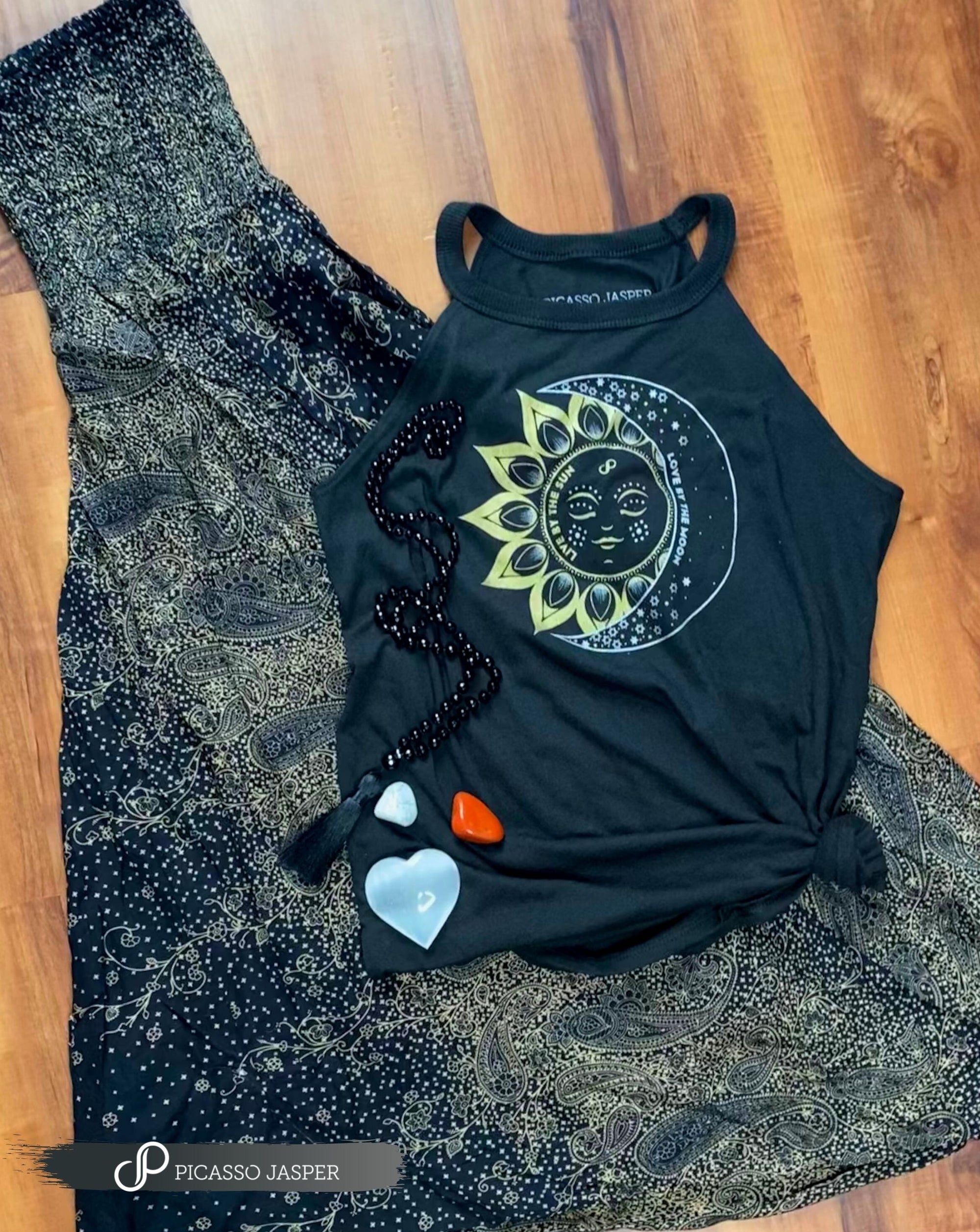 Love by the SUN & Goddess Wide Leg Pant + Surprise Crystal- Bundle!