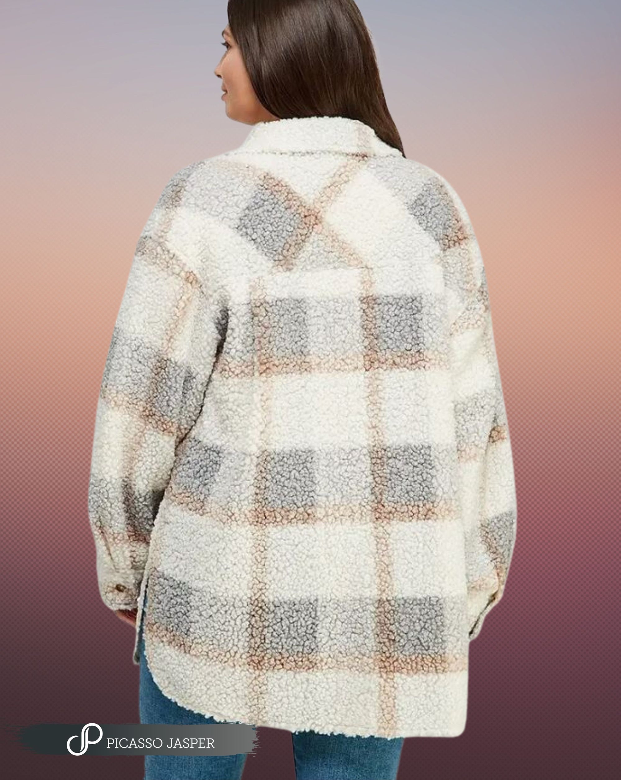 Last Ones! Cozy Teddy Bear, Fuzzy Shacket
