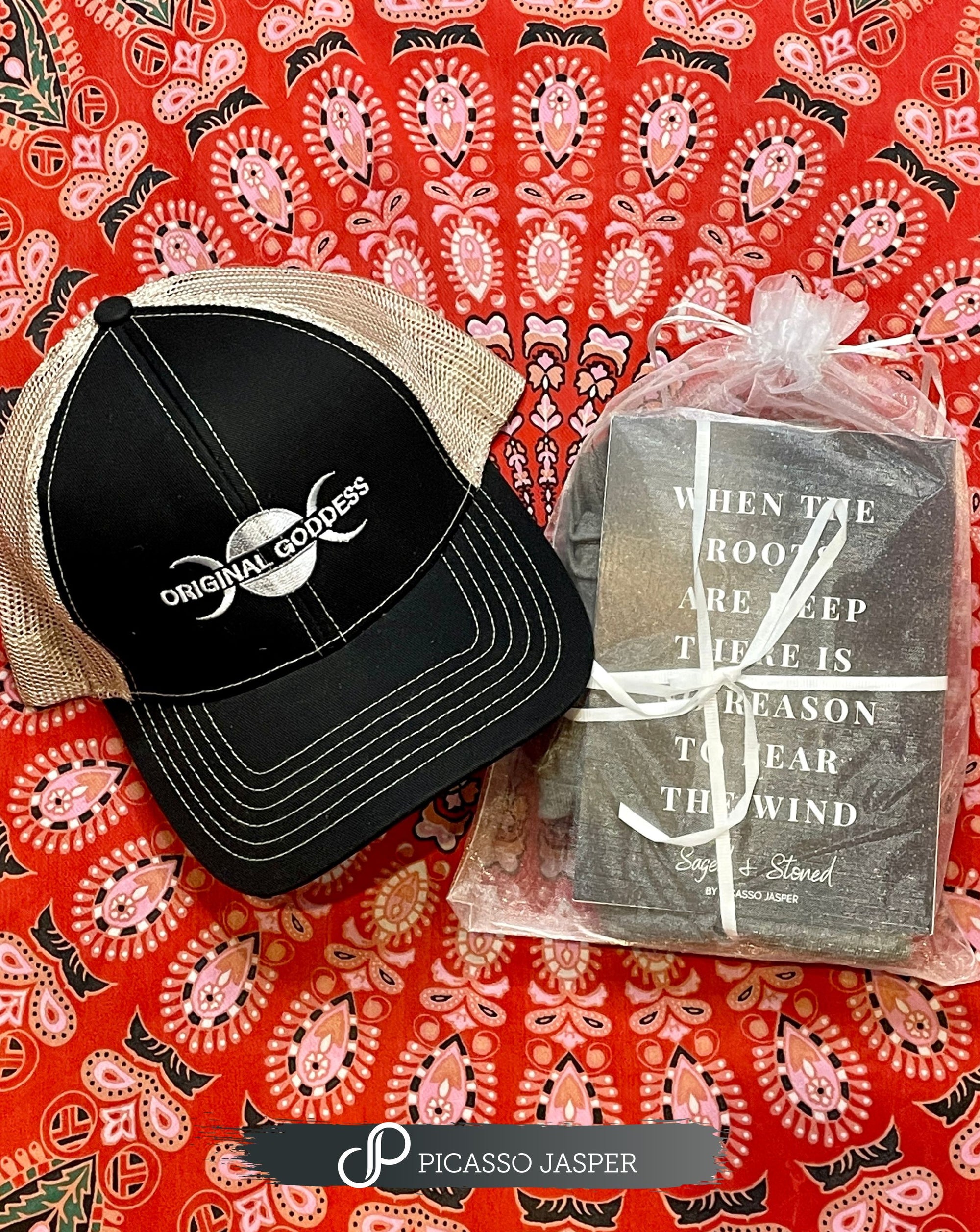 Small & XXL ONLY! Deep Roots: The Original Goddess! SAGED & STONED Anniversary, Ritual Bundle!