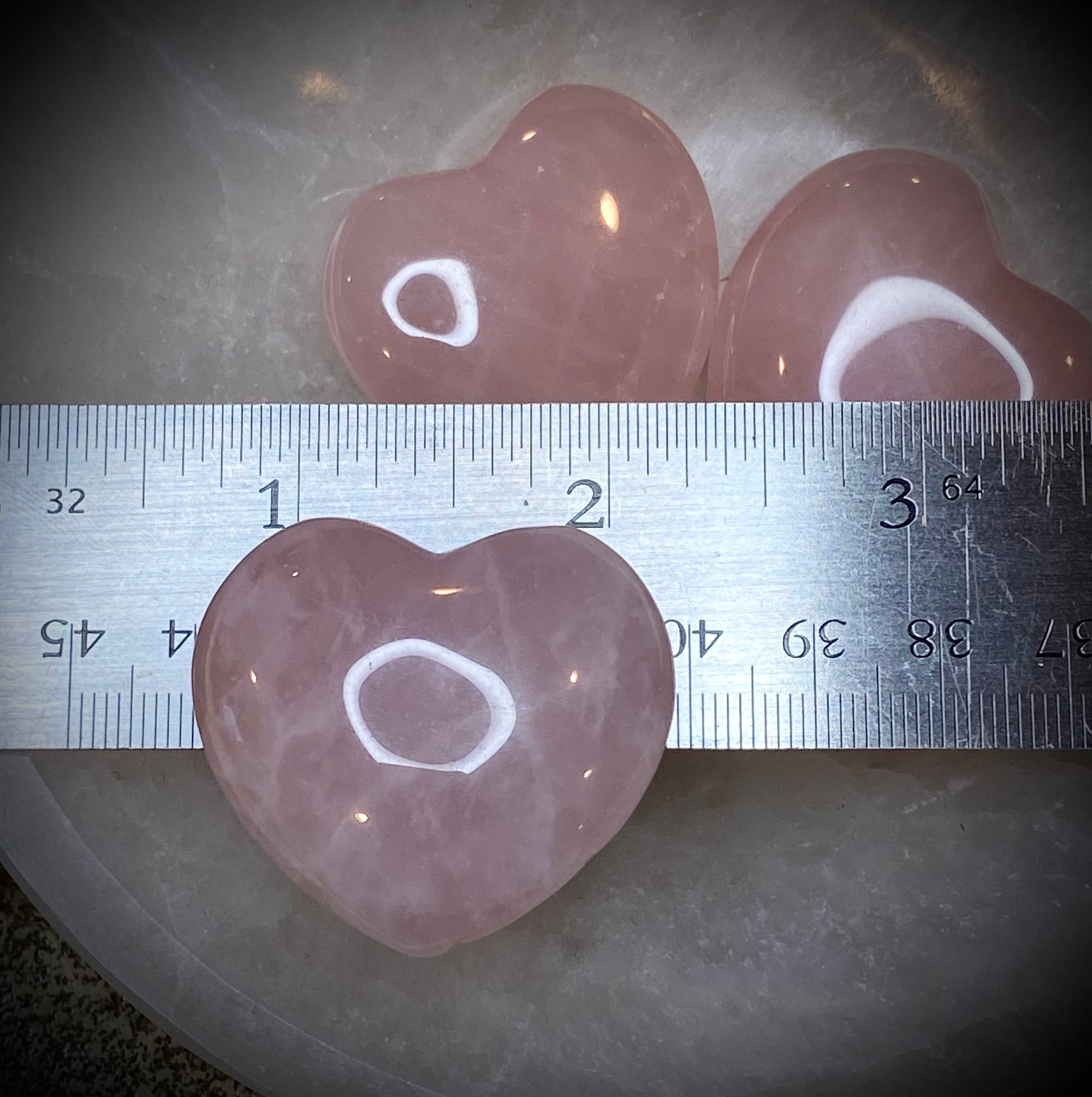 Rose Quartz Puffy Heart- Unconditional Love + Healing
