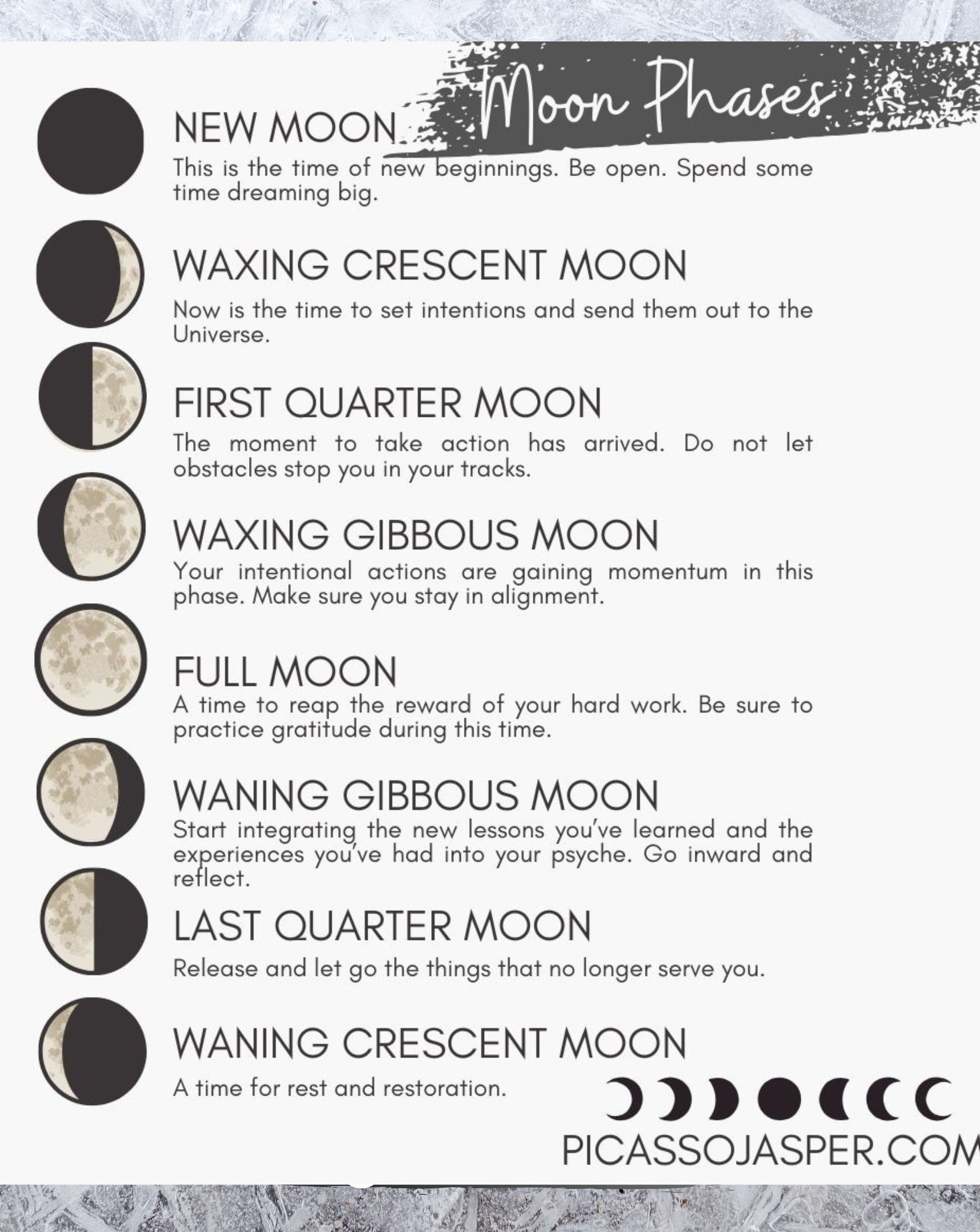 2026 Desktop Moon Calendar: A spiritual guide to the moon phases!