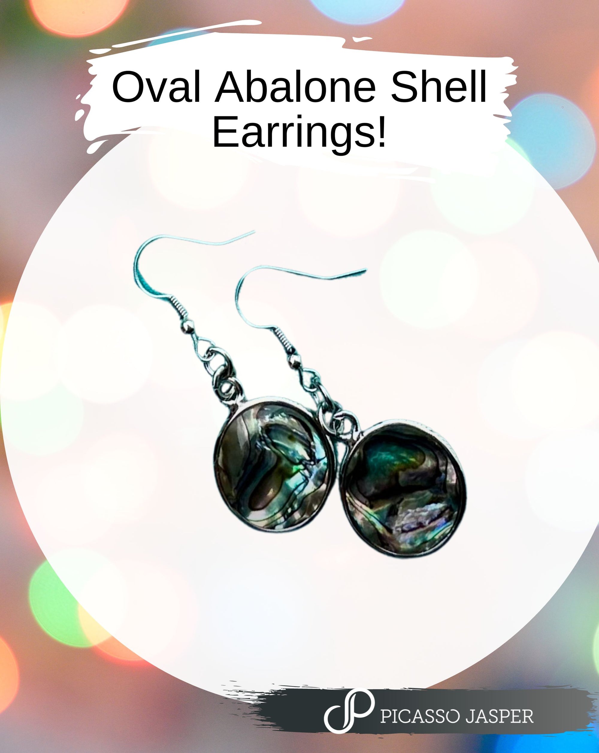 Abalone Shell Earrings- Peace, Compassion & Love