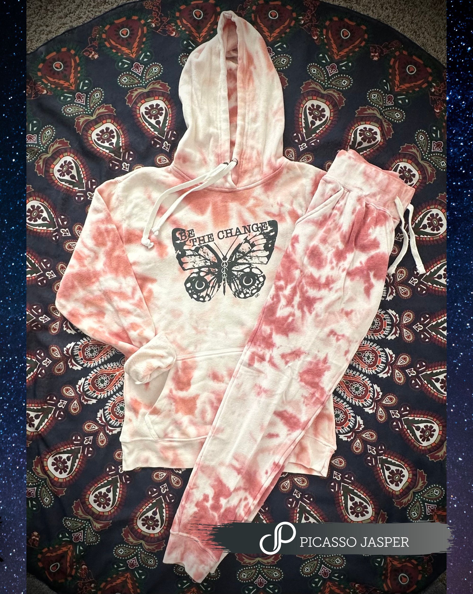 Be the Change: Butterfly, Tie Dye Hoodie