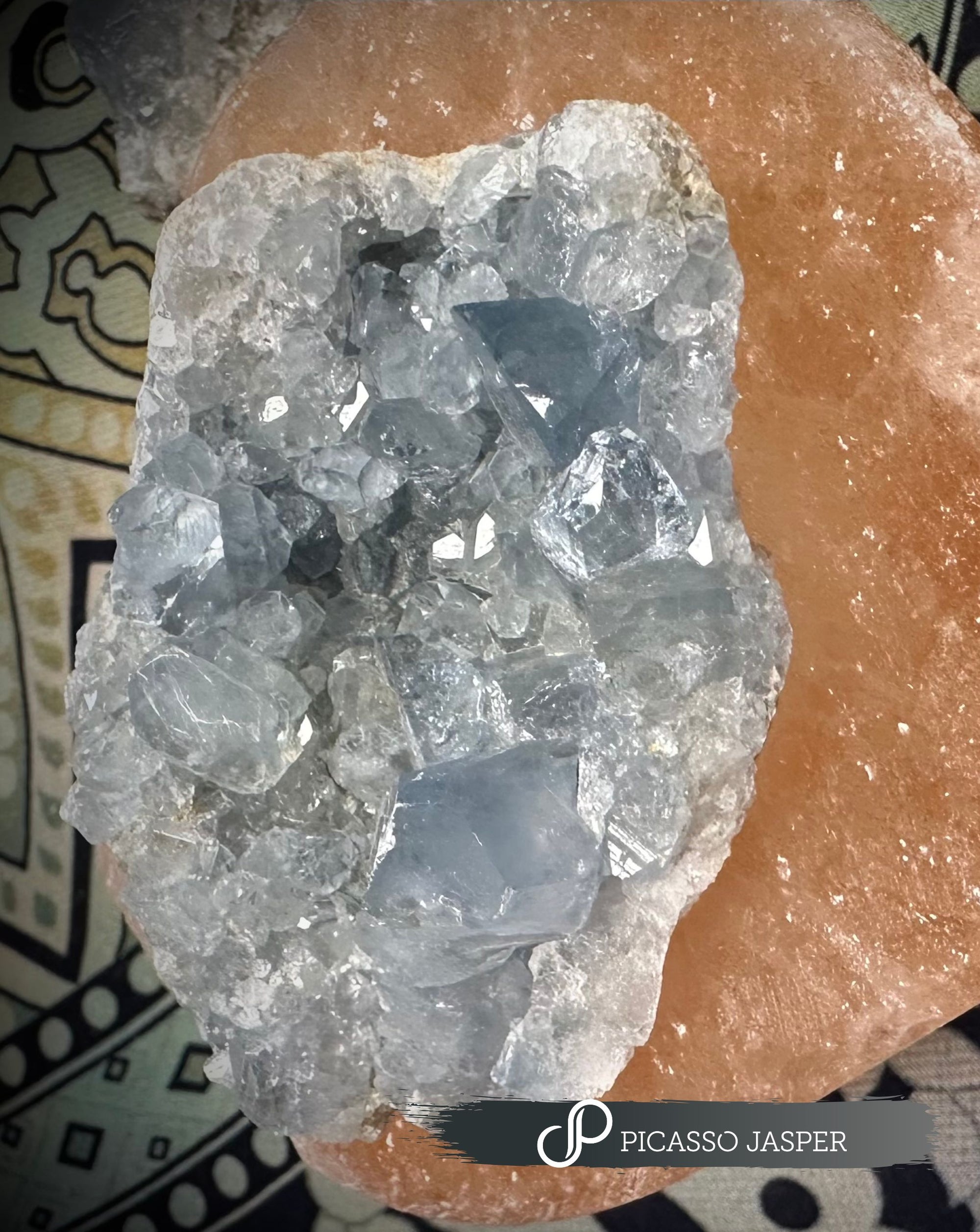 Celestite Raw Cluster Crystal: PEACE • DREAMS • CLARITY