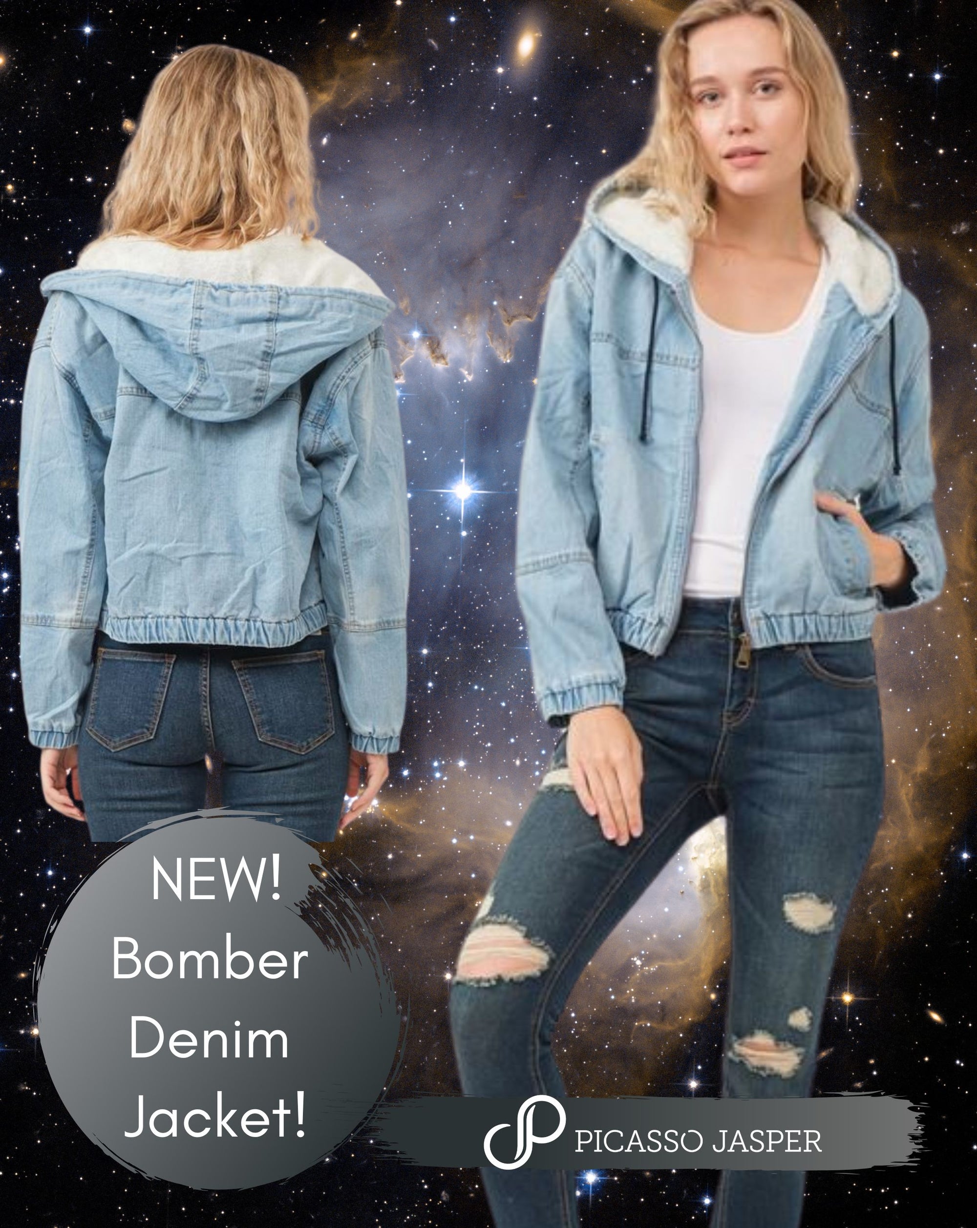 Denim Bomber Jacket