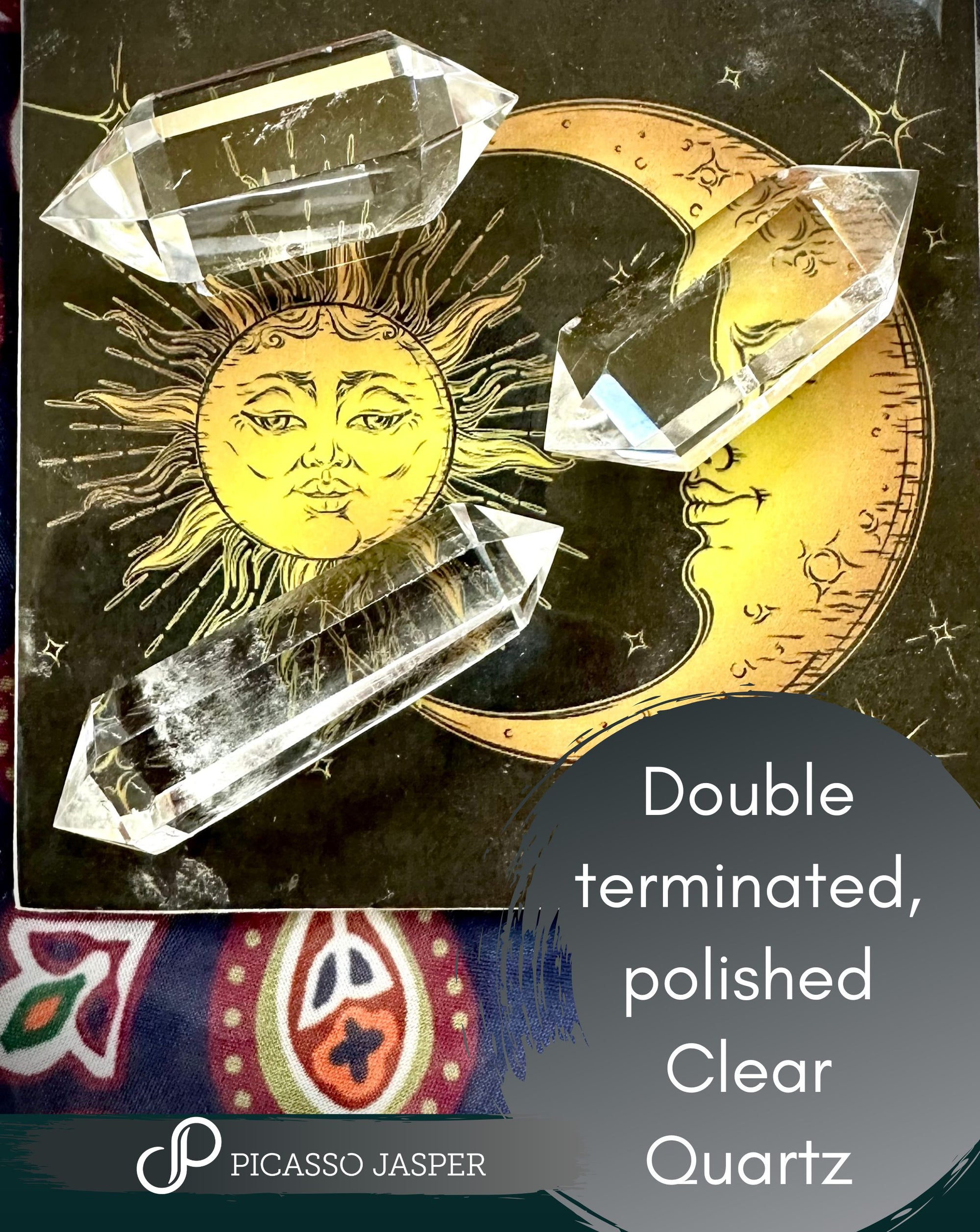 Double Terminated, Clear Quartz Point- Master Healer, Amplifier + Clarity