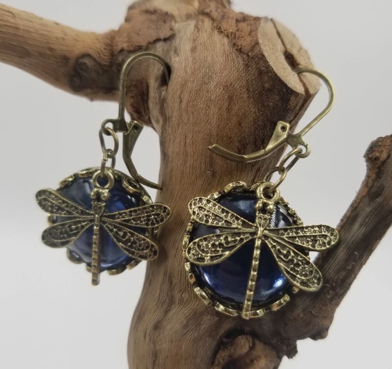 Vintage Inspired, Dragonfly EARRINGS- Alignment with our Truth