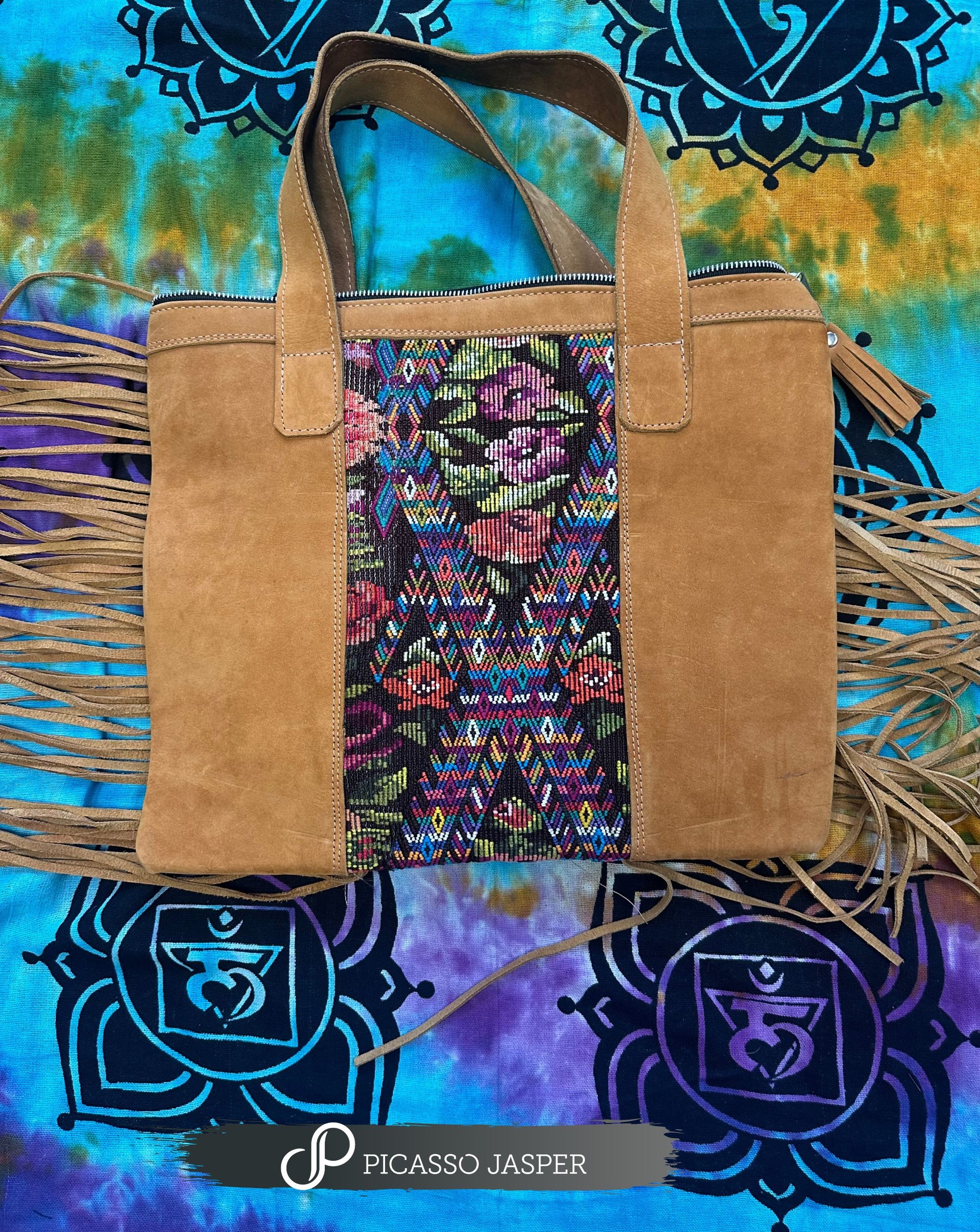 Embroidered Crossbody Bag or Strap Tote