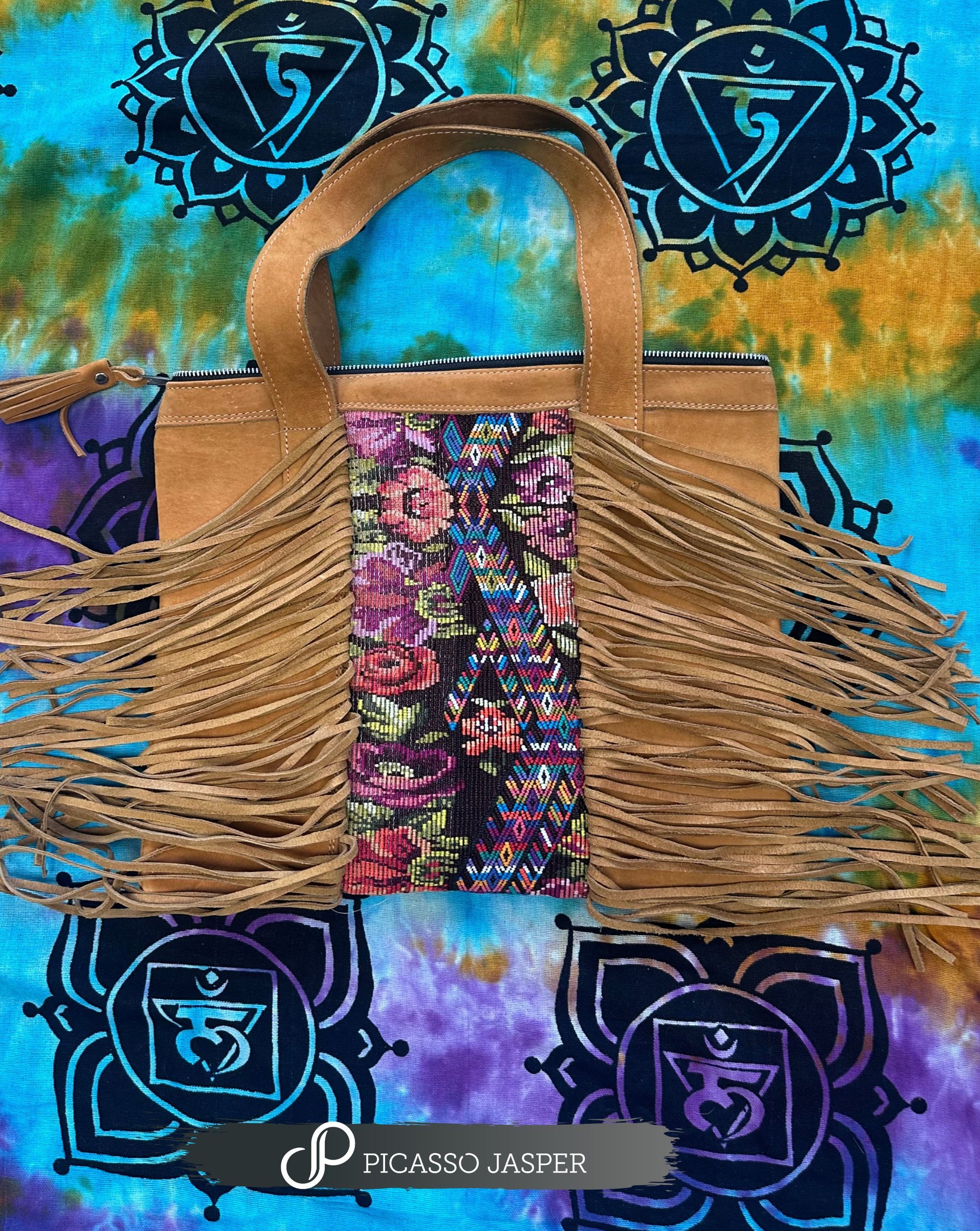 Embroidered Crossbody Bag or Strap Tote