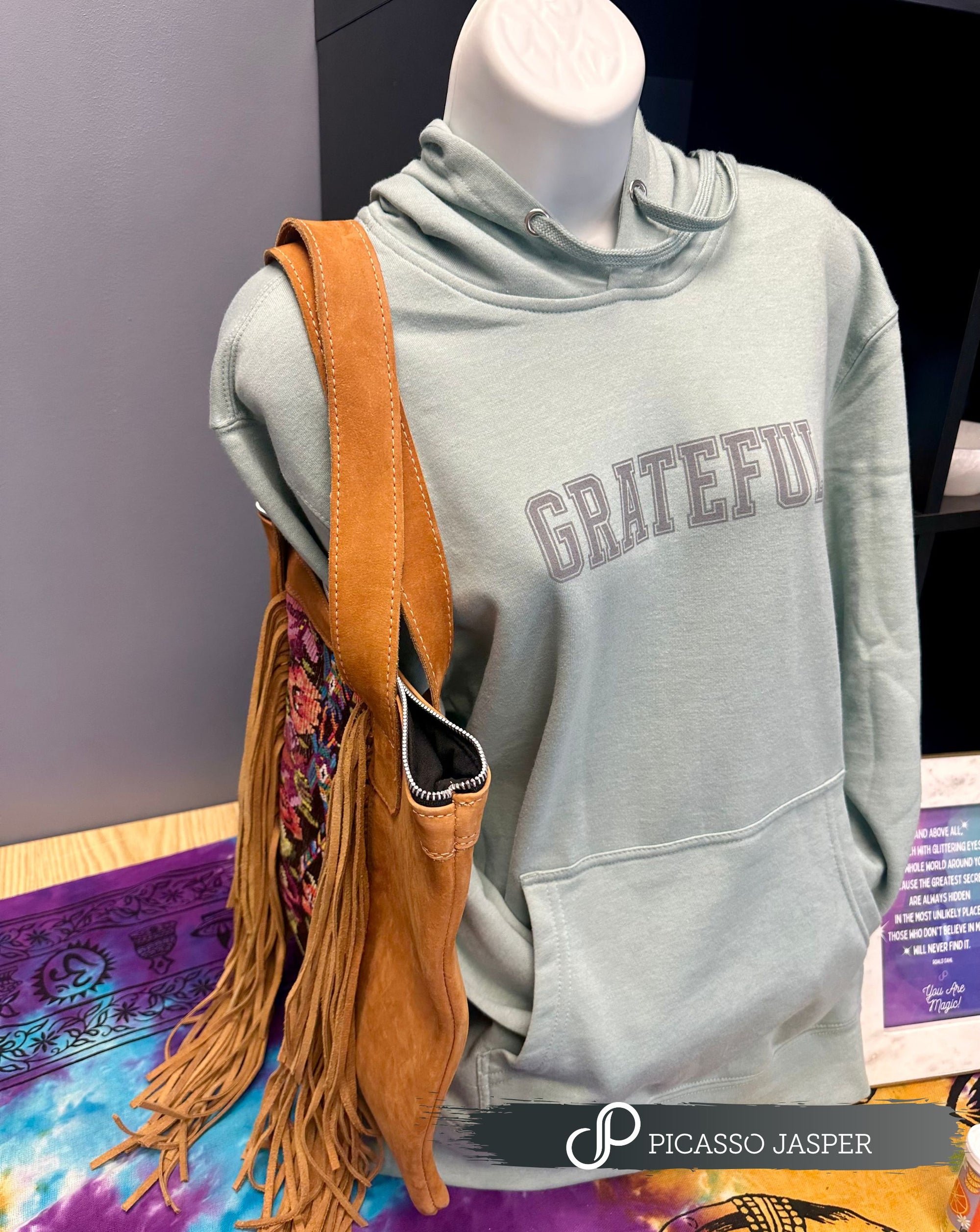 Embroidered Crossbody Bag or Strap Tote