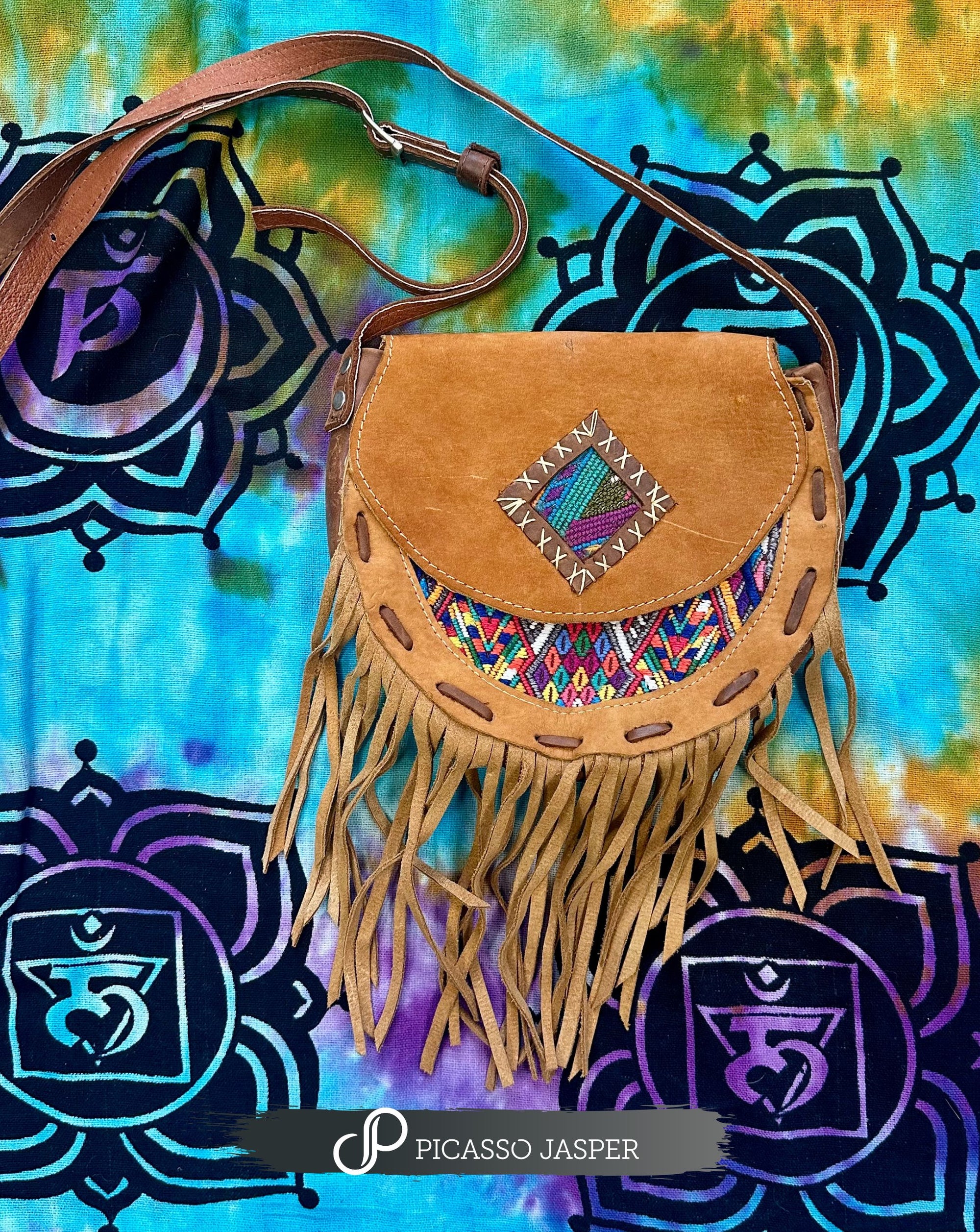Embroidered Crossbody Bag or Strap Tote