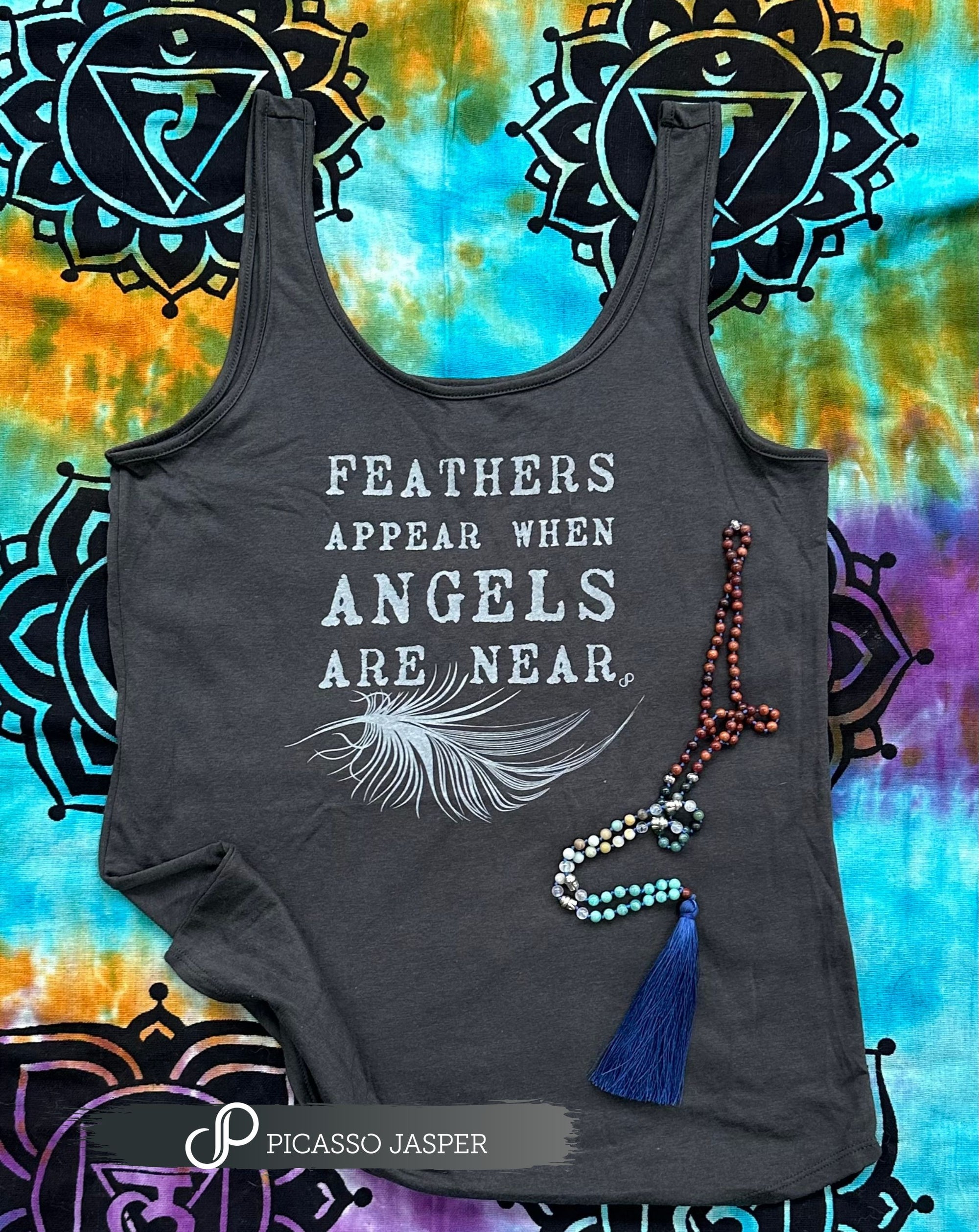 Feathers Appear When Angels Are Near, Grey Tank