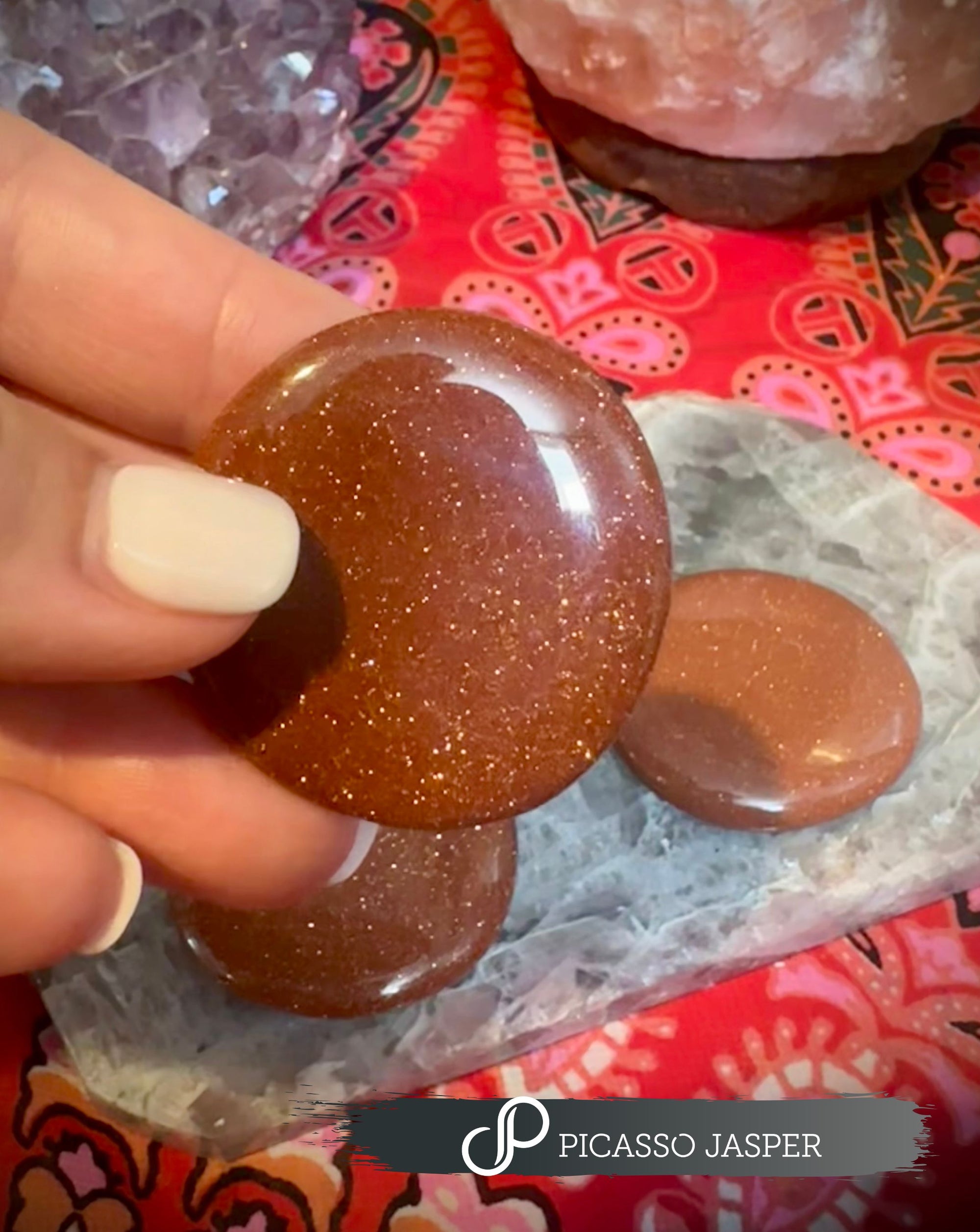 Goldstone, Smooth Crystal: Ambition, Abundance, Joy & Protection