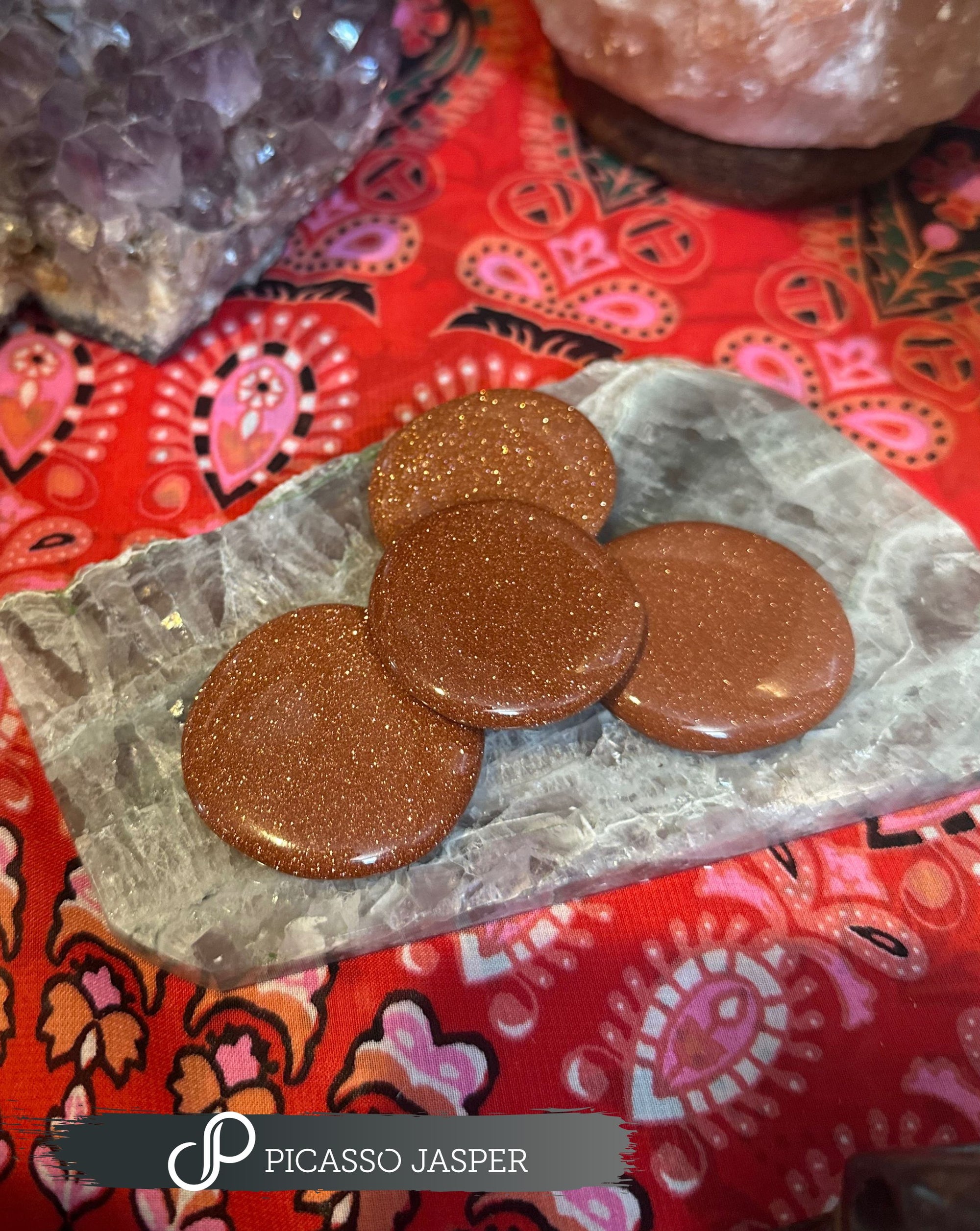 Goldstone, Smooth Crystal: Ambition, Abundance, Joy & Protection