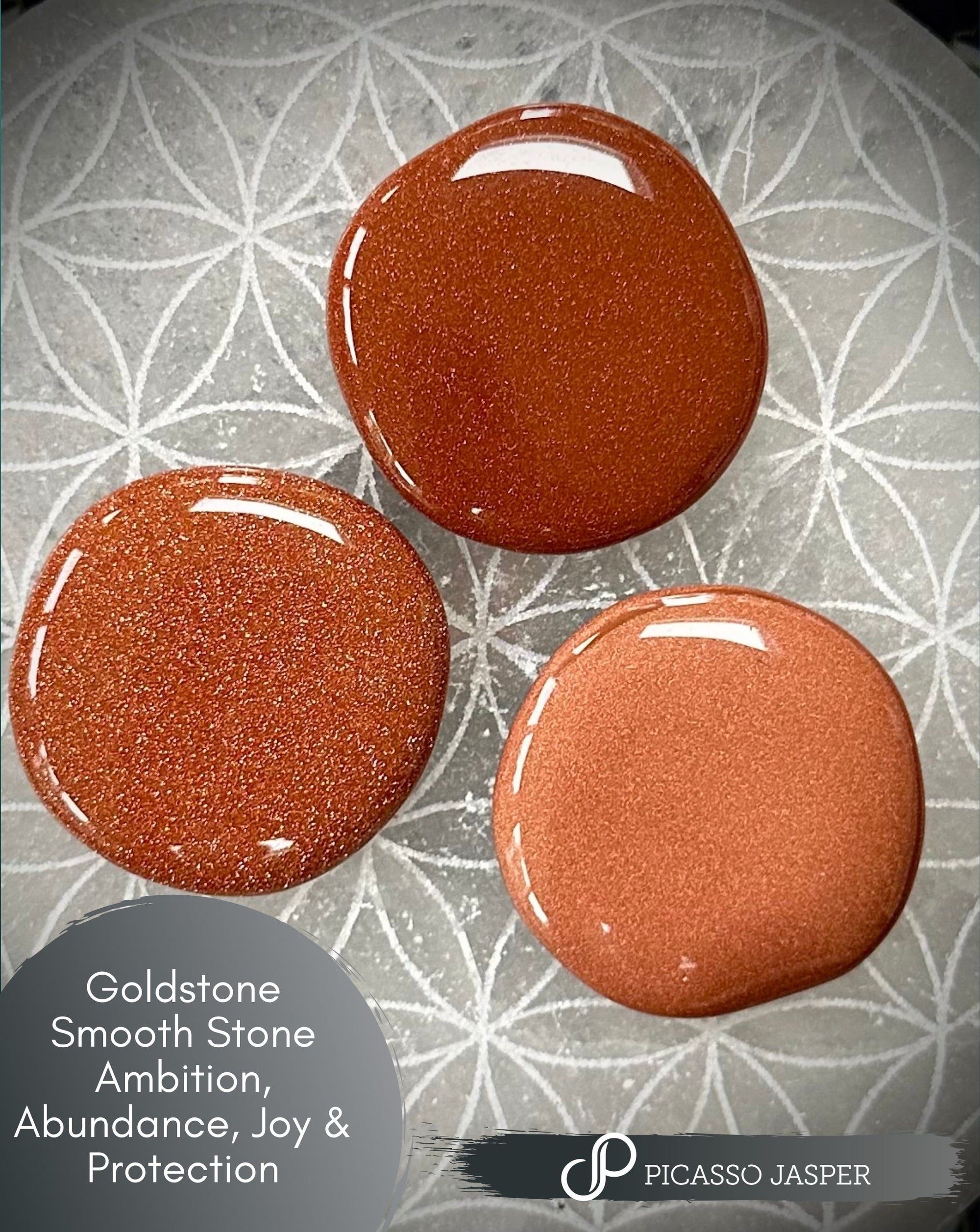 Goldstone, Smooth Crystal: Ambition, Abundance, Joy & Protection