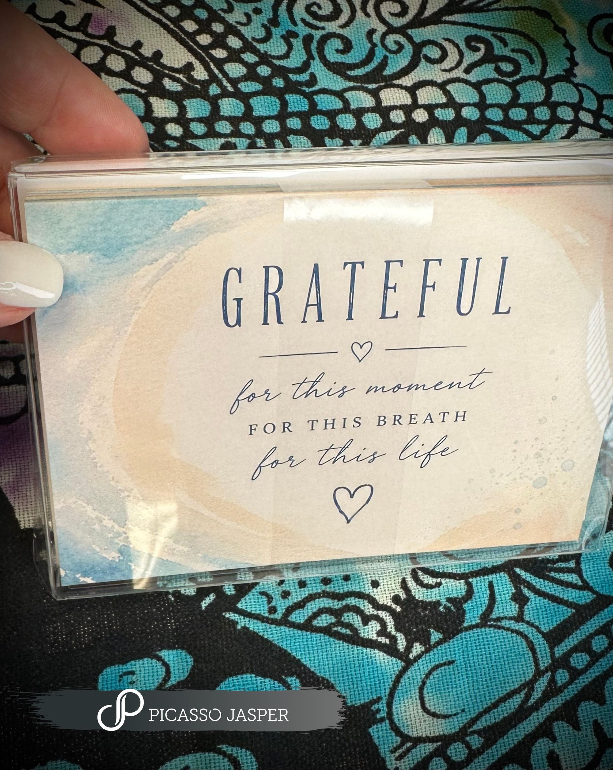 GRATEFUL Note card Set: 6 cards & envelops